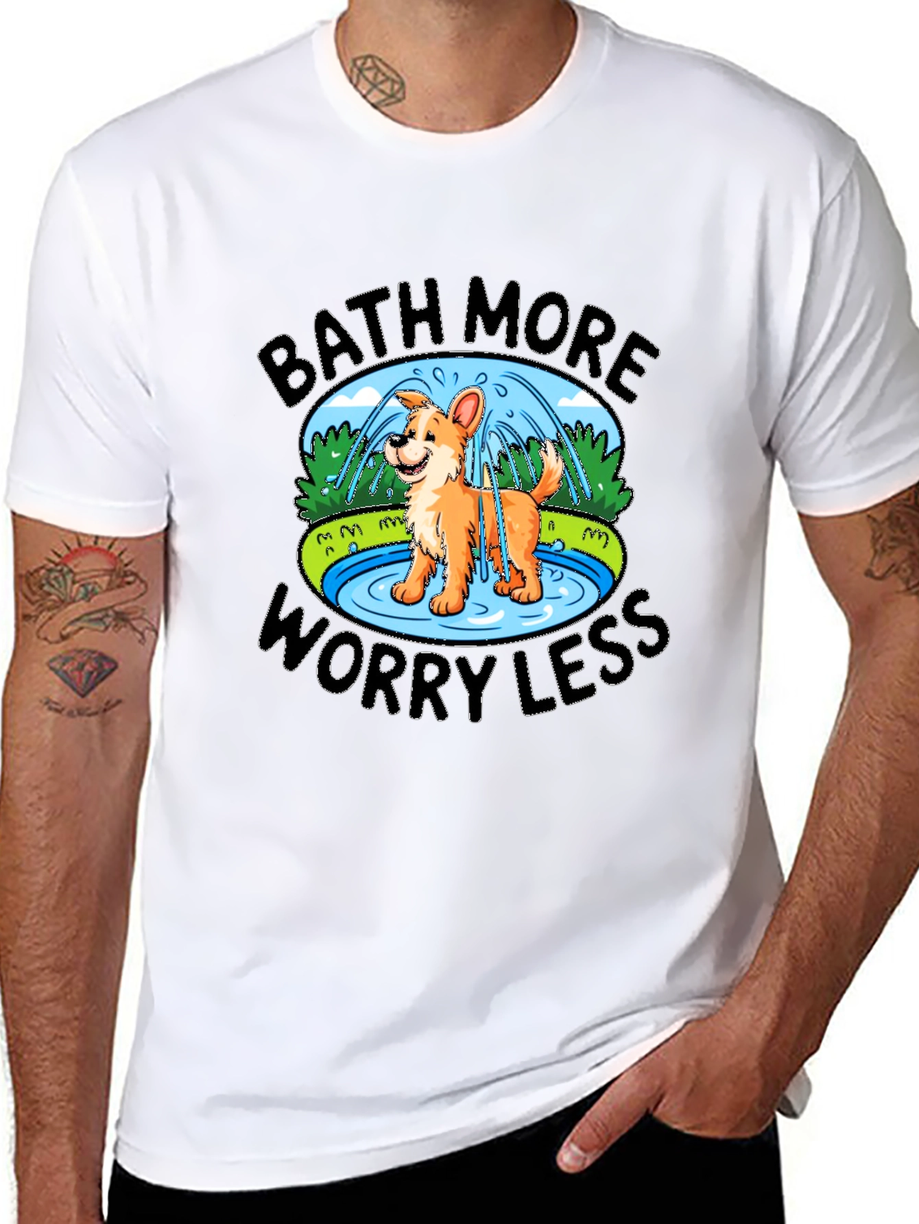 Bath More Worry Less T-Shirt