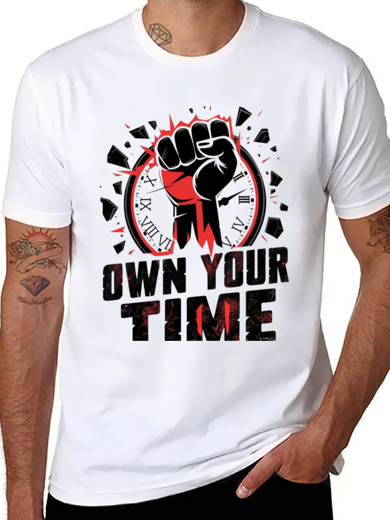 Own Your Time Graphic Tee - Black