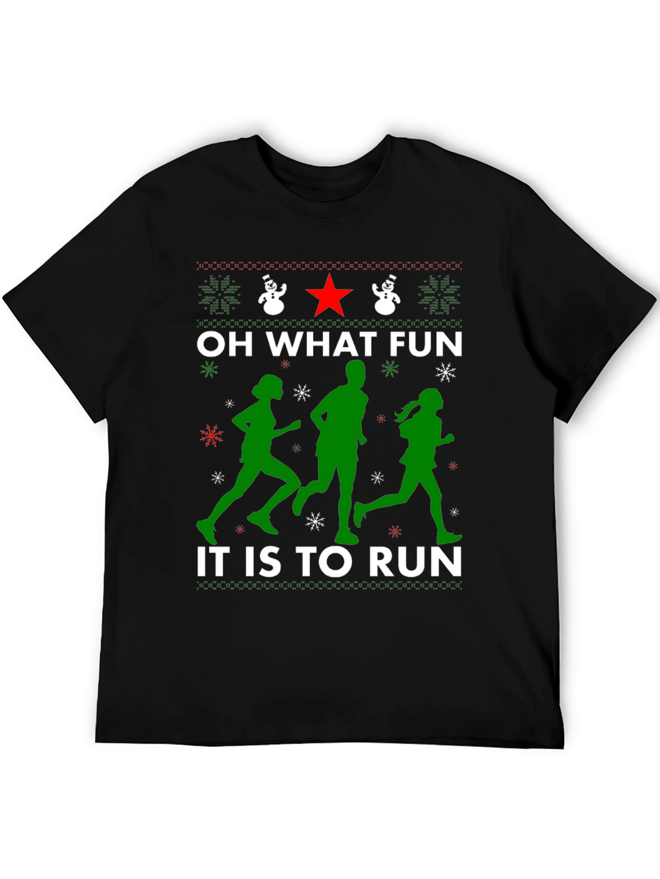 Oh What Fun It Is to Run Christmas T-Shirt