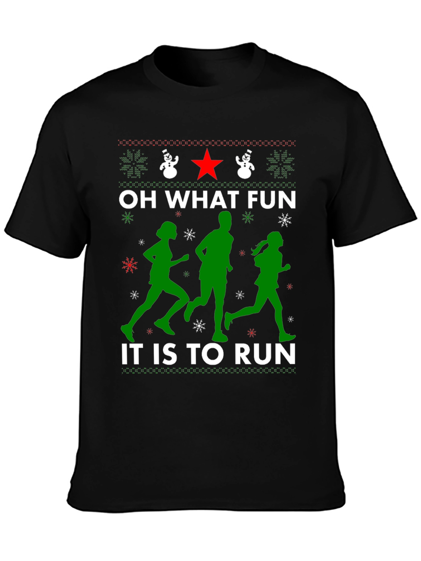 Oh What Fun It Is to Run Christmas T-Shirt