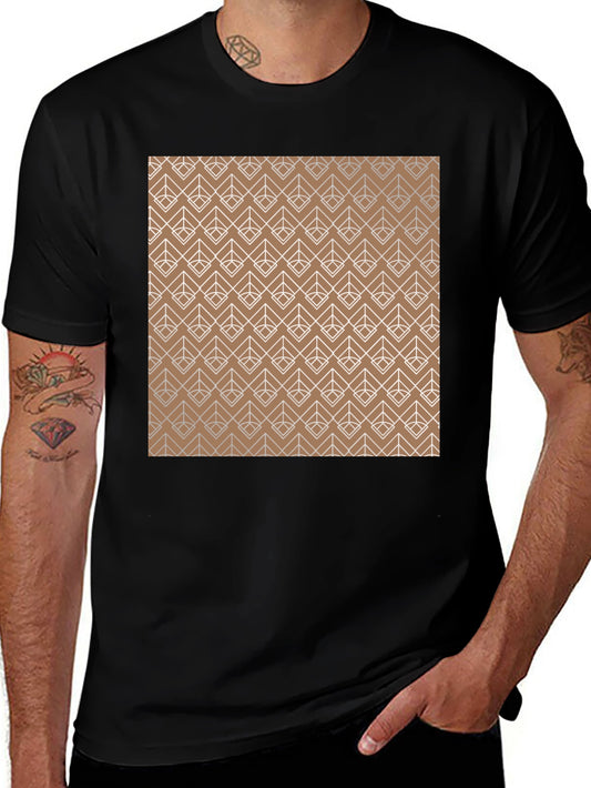 Geometric Pattern Tee - Modern Style