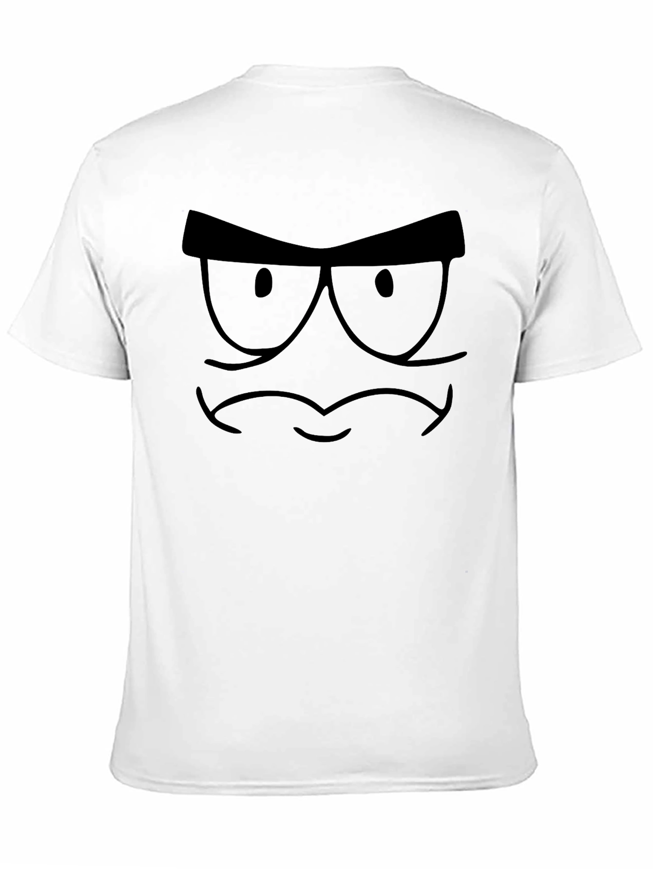 Cartoon Face Black T-Shirt