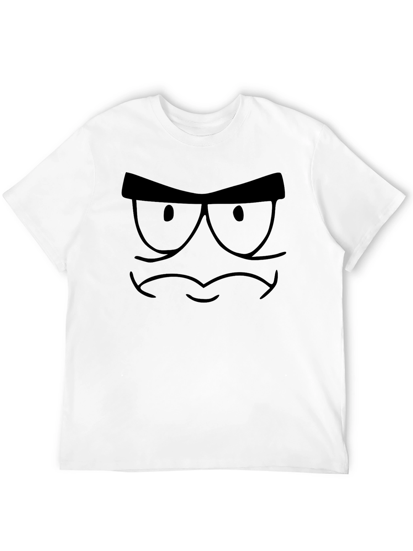 Cartoon Face Black T-Shirt