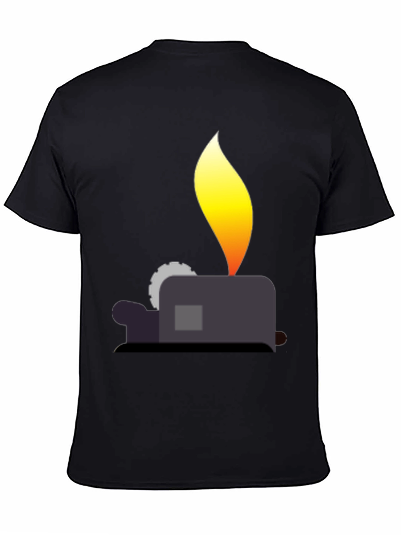 Lighter Graphic T-Shirt - Black