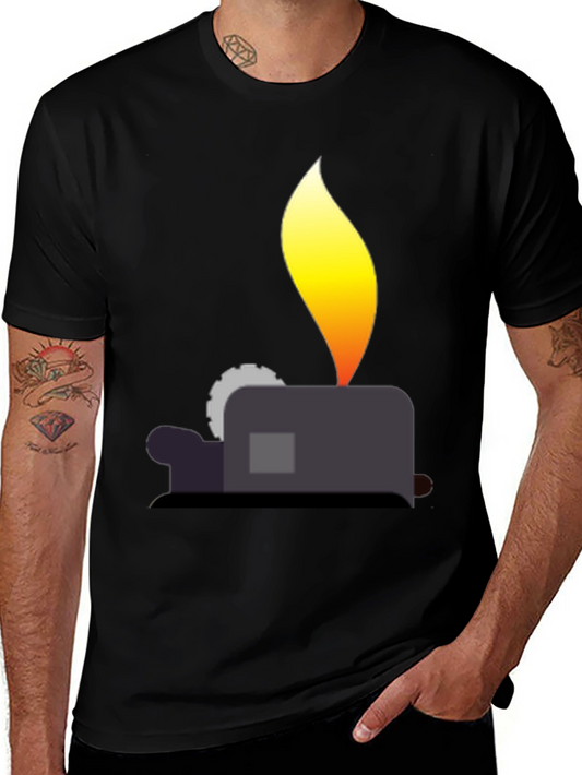 Lighter Graphic T-Shirt - Black
