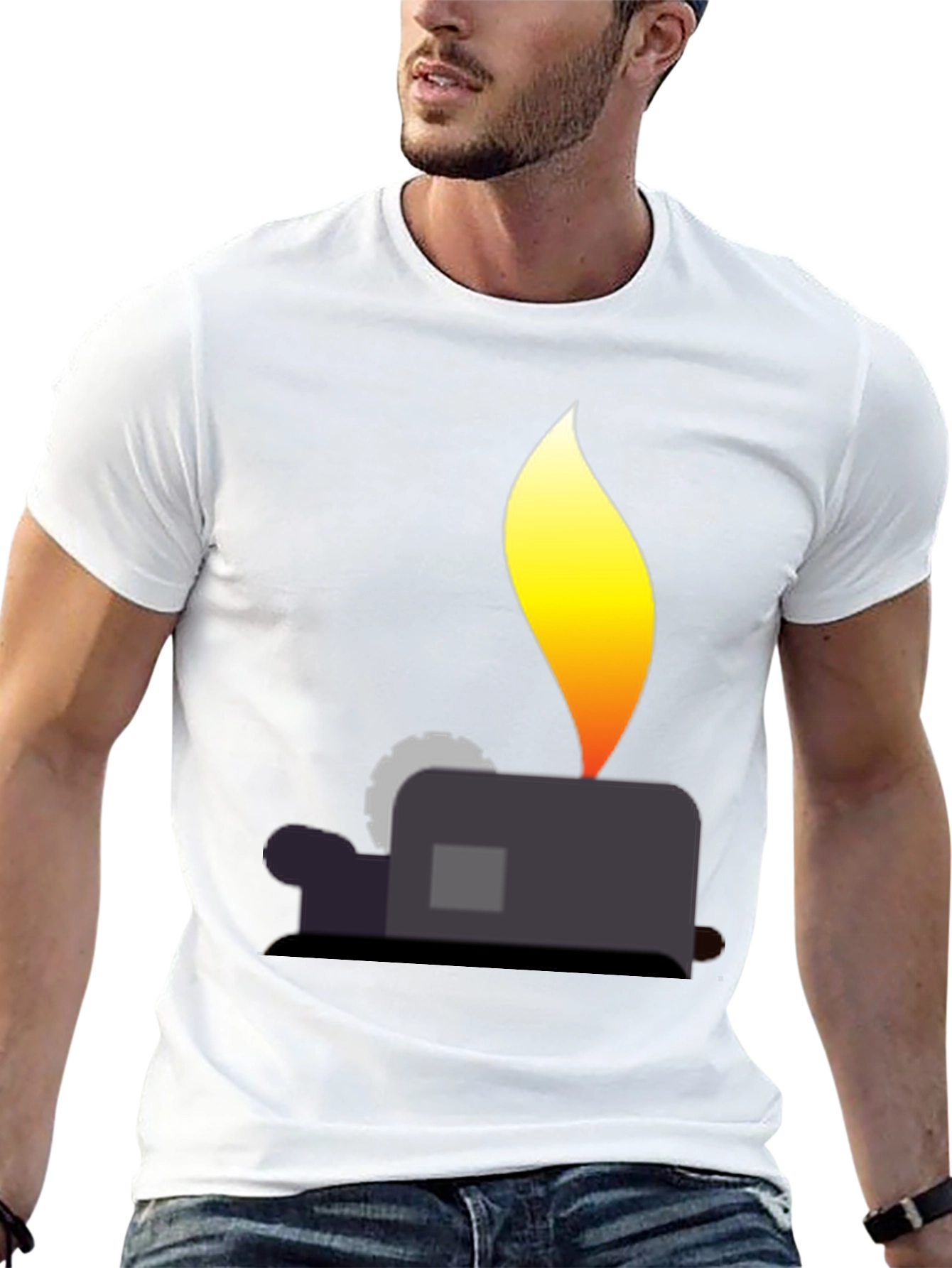 Lighter Graphic T-Shirt - Black