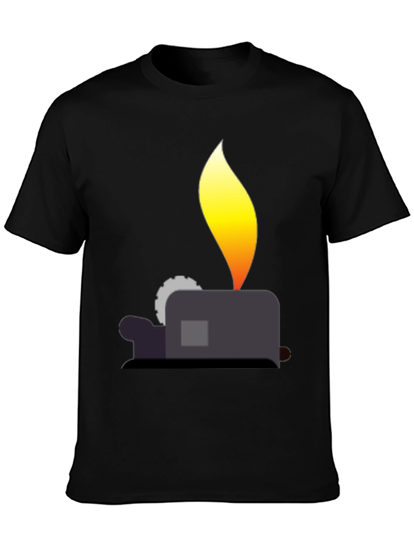Lighter Graphic T-Shirt - Black