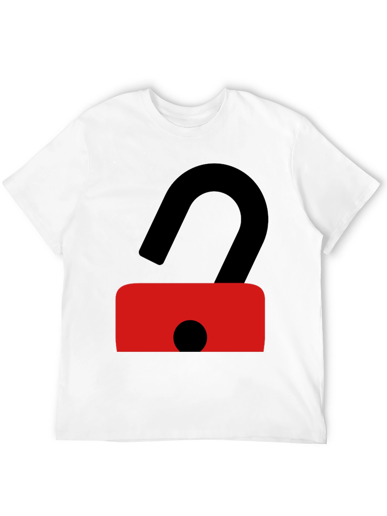 Unlock Your Style: Black T-Shirt with Bold Graphic
