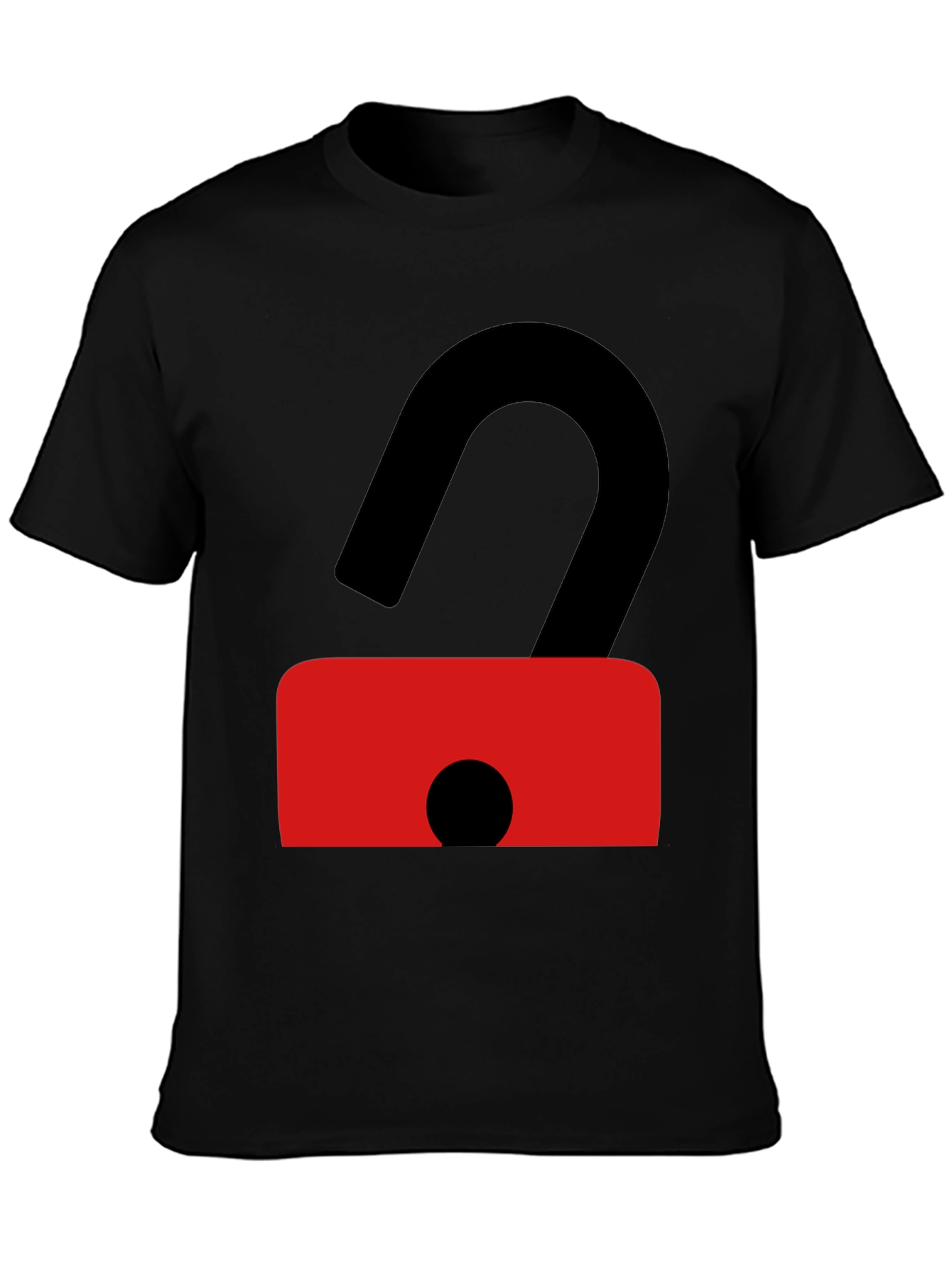 Unlock Your Style: Black T-Shirt with Bold Graphic