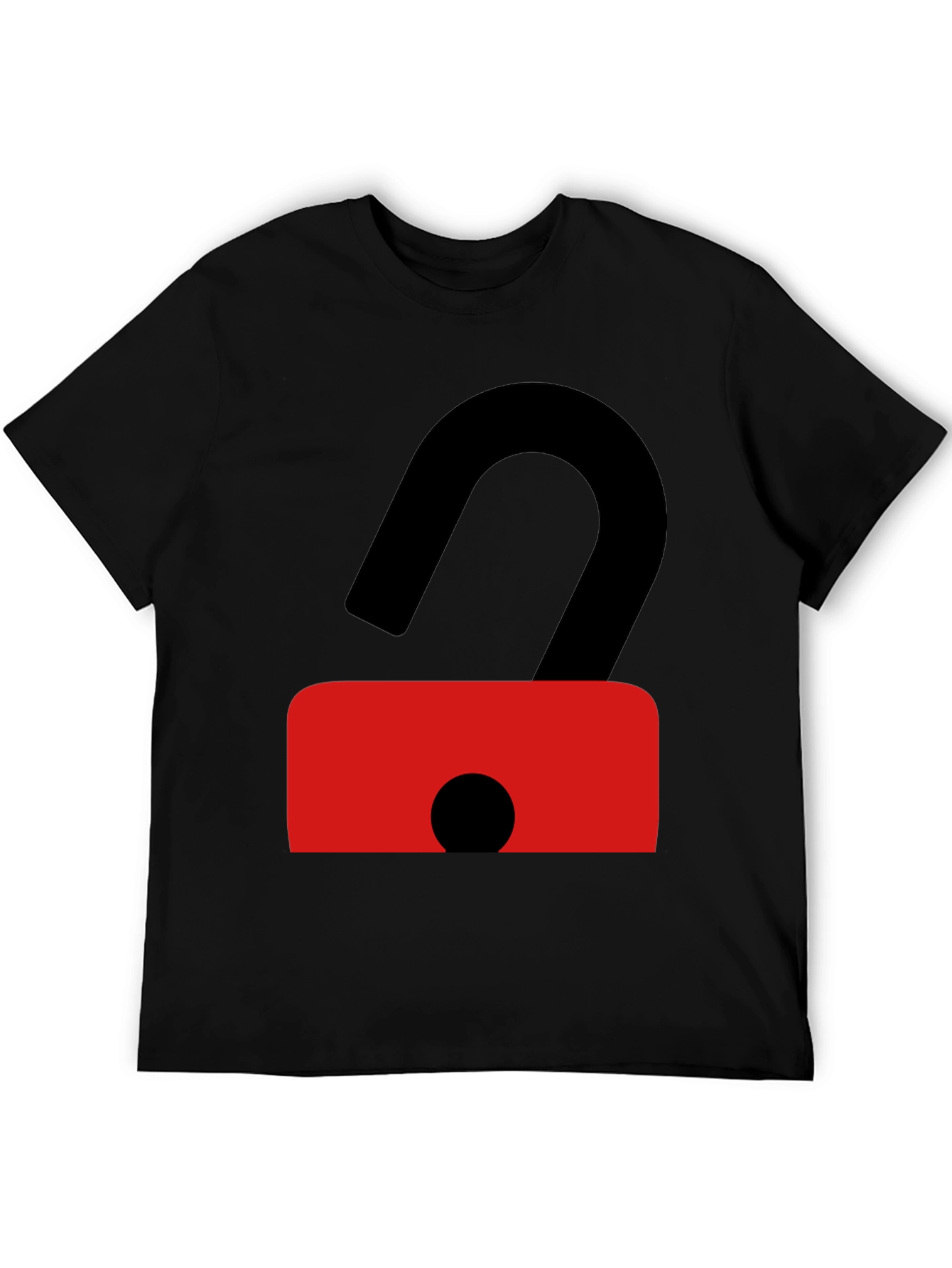 Unlock Your Style: Black T-Shirt with Bold Graphic