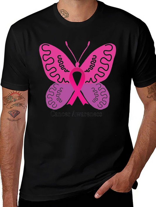 Cancer Awareness Butterfly Ribbon T-Shirt
