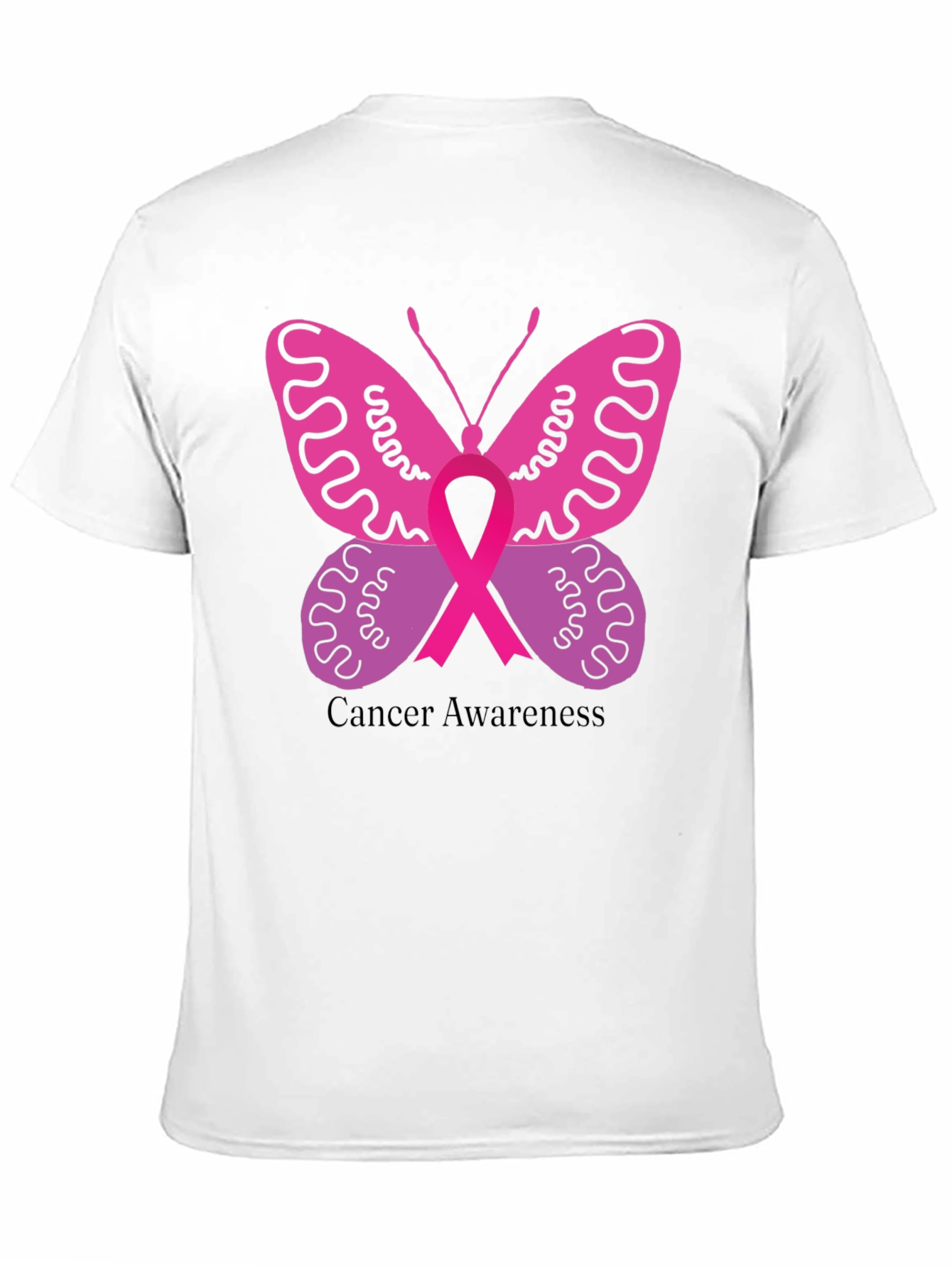 Cancer Awareness Butterfly Ribbon T-Shirt
