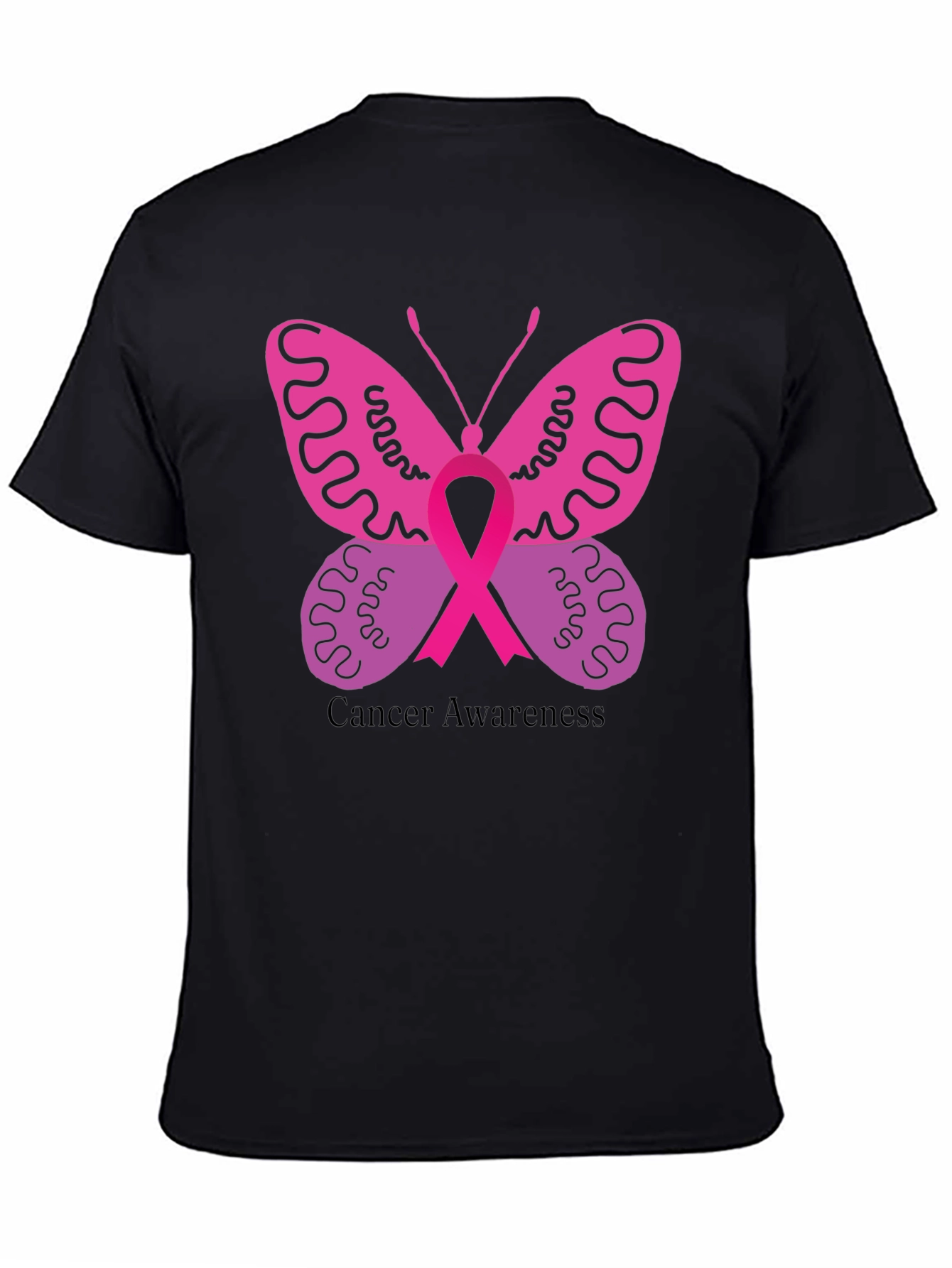 Cancer Awareness Butterfly Ribbon T-Shirt