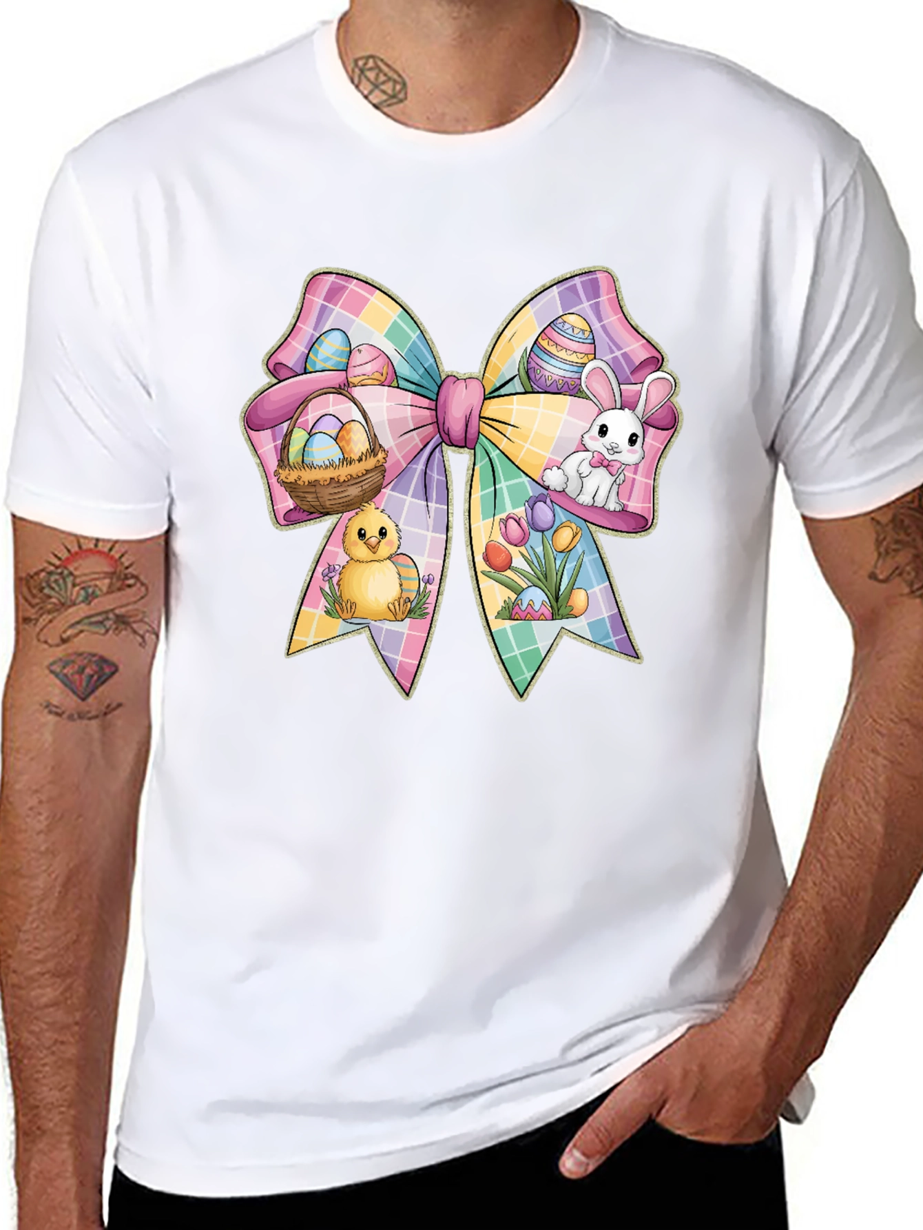 Easter Bow Graphic T-Shirt