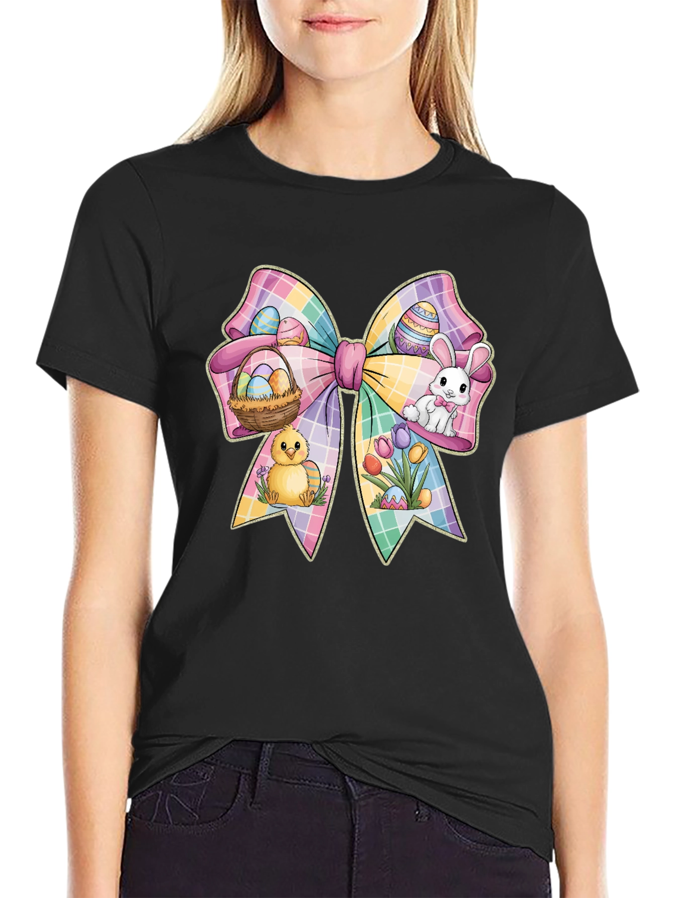 Easter Bow Graphic T-Shirt