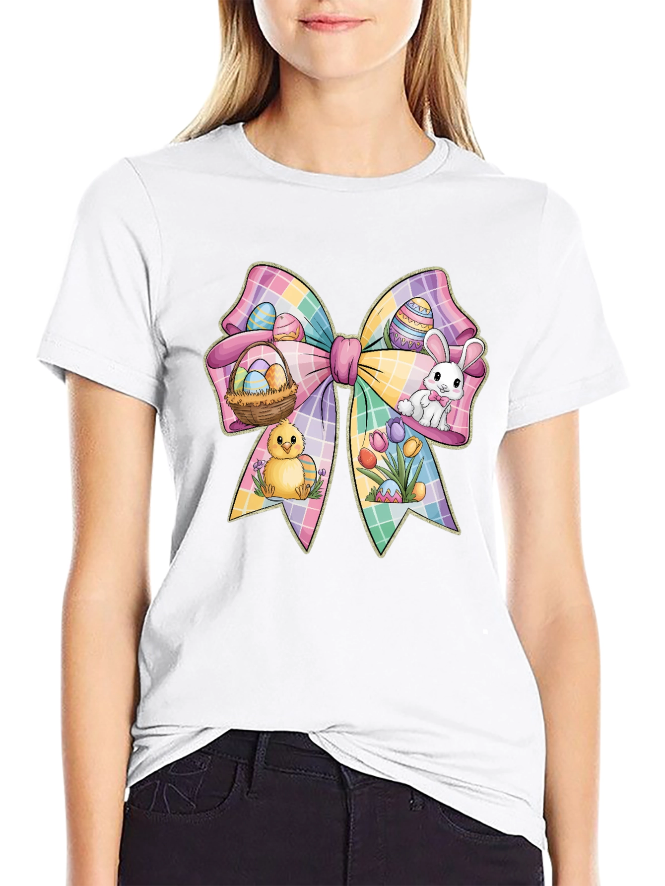 Easter Bow Graphic T-Shirt