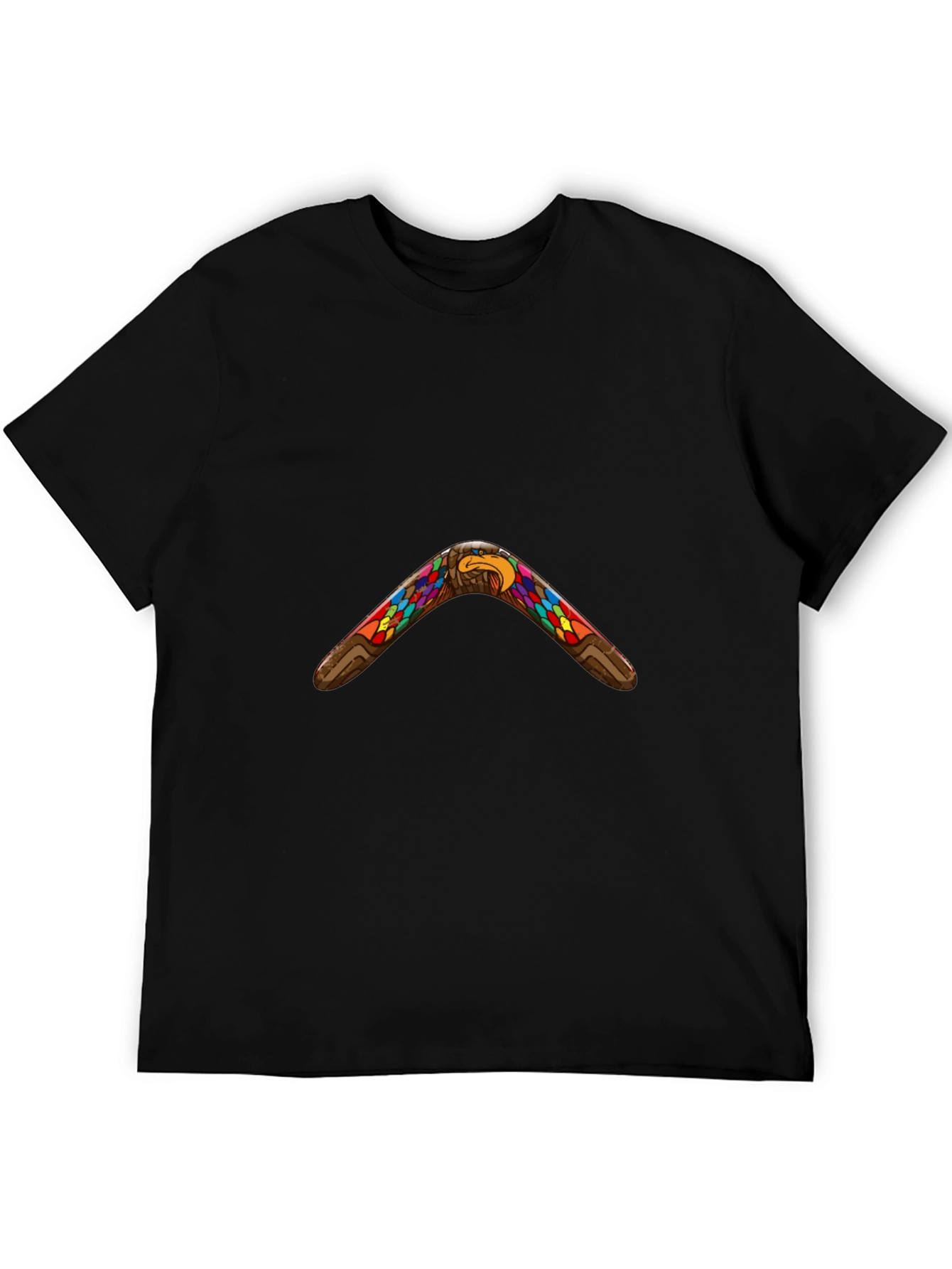 Native Eagle Boomerang Black T-Shirt