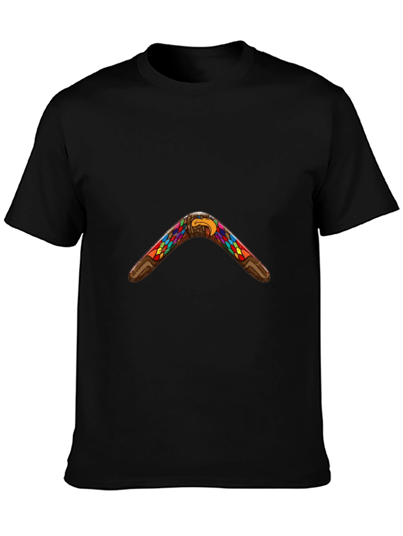 Native Eagle Boomerang Black T-Shirt
