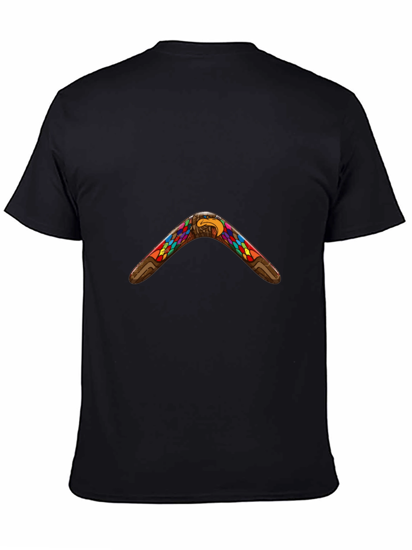 Native Eagle Boomerang Black T-Shirt