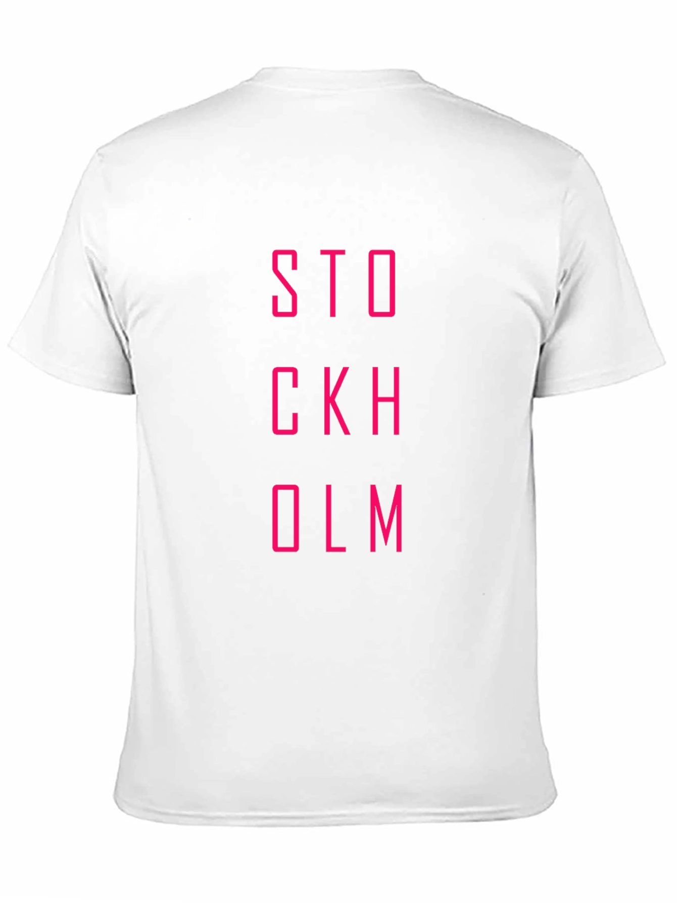 Stockholm T-Shirt - Bold Pink Graphic Tee