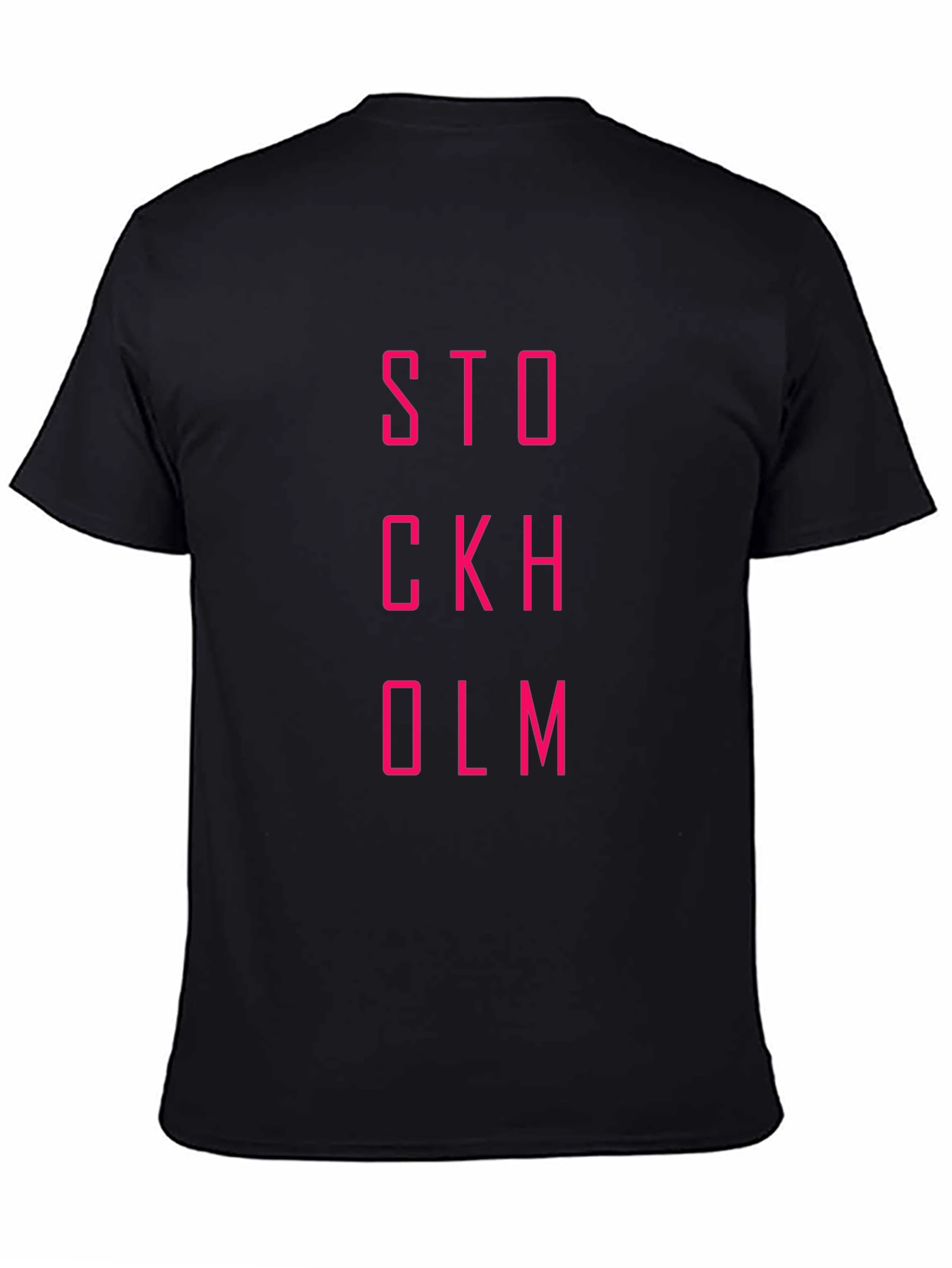 Stockholm T-Shirt - Bold Pink Graphic Tee