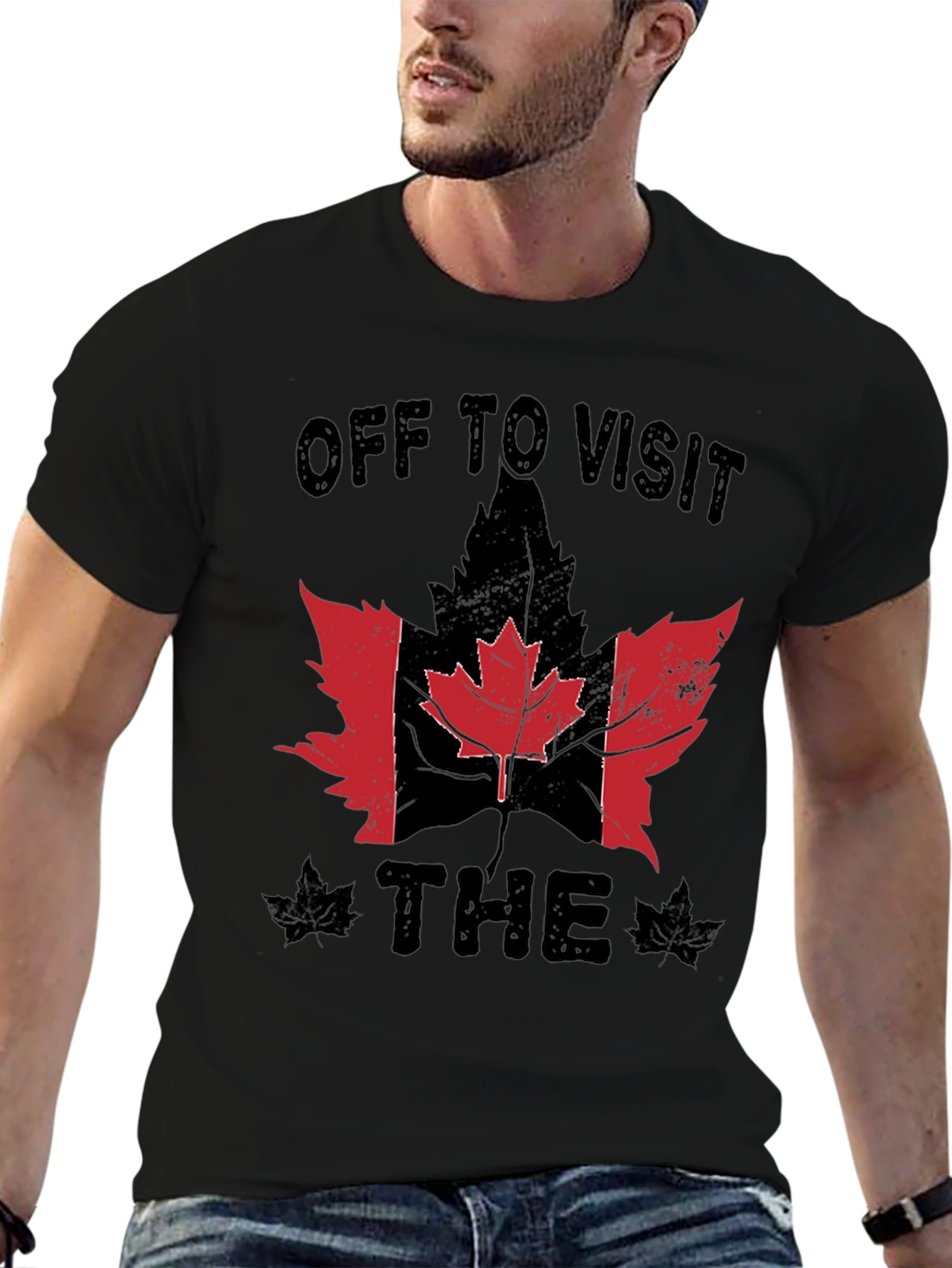 Off To Visit The Canada Flag Maple Leaf T-Shirt