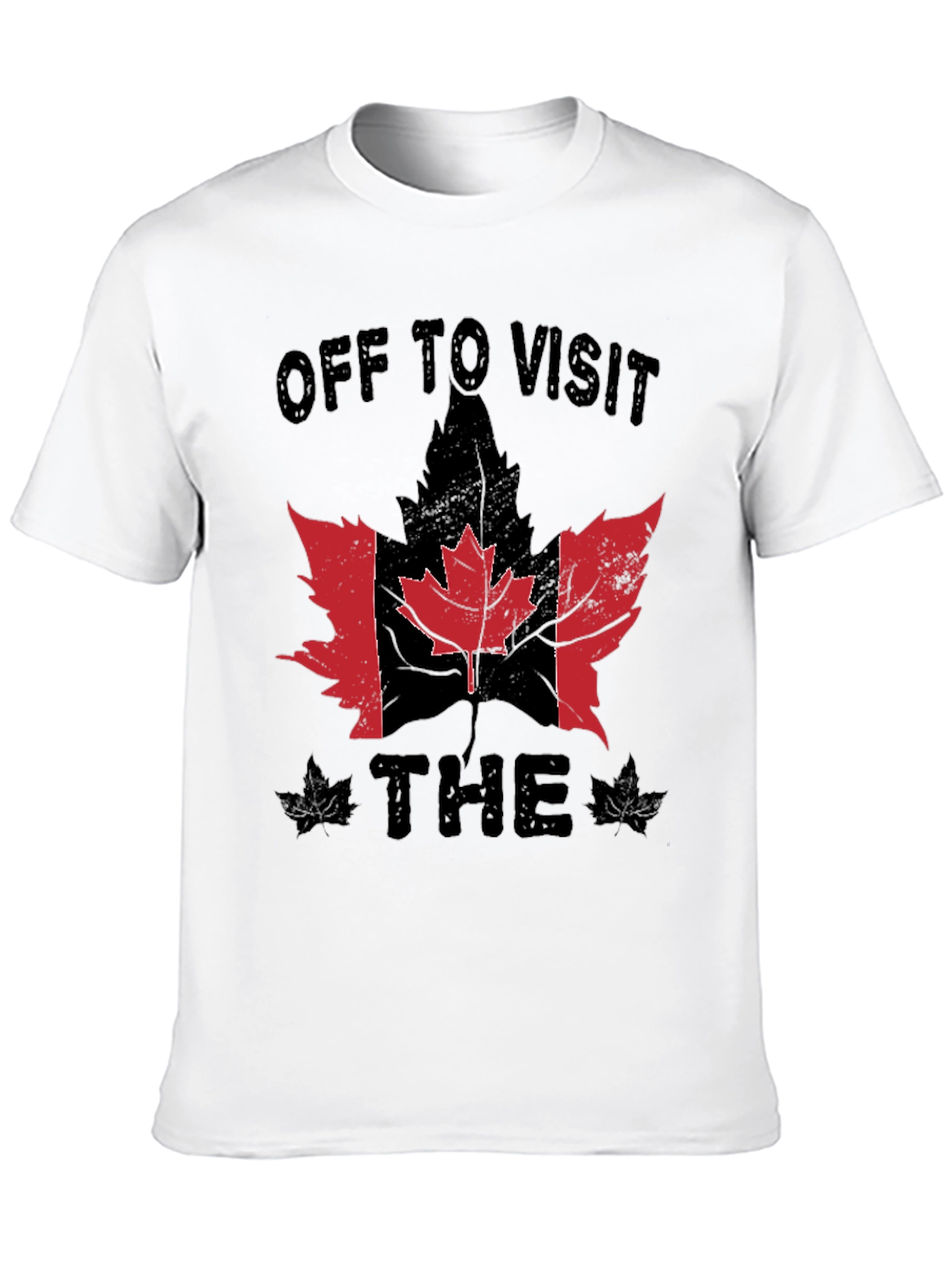 Off To Visit The Canada Flag Maple Leaf T-Shirt