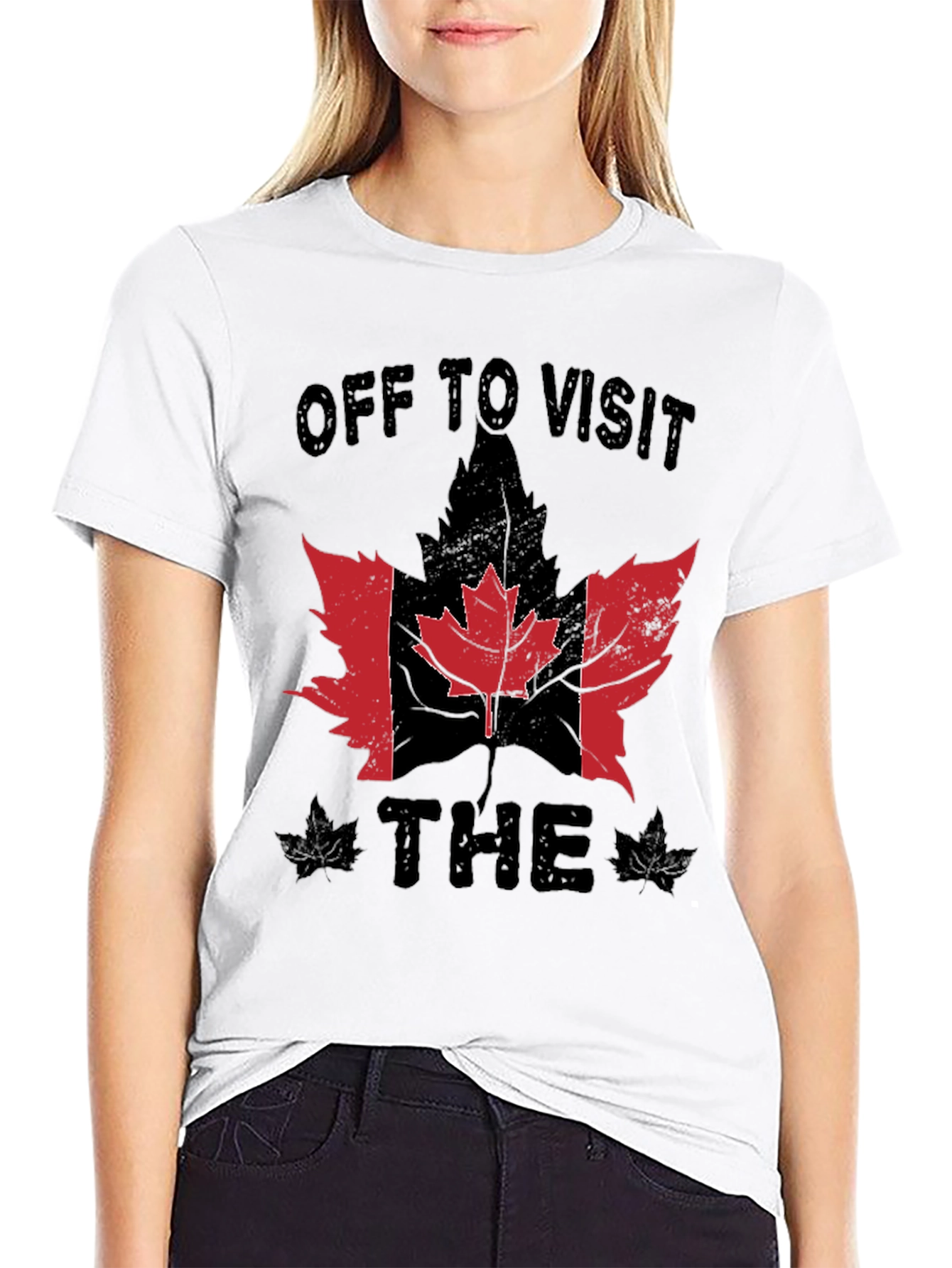 Off To Visit The Canada Flag Maple Leaf T-Shirt