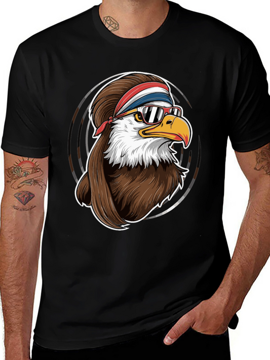 Cool Eagle Graphic Tee - Retro Style