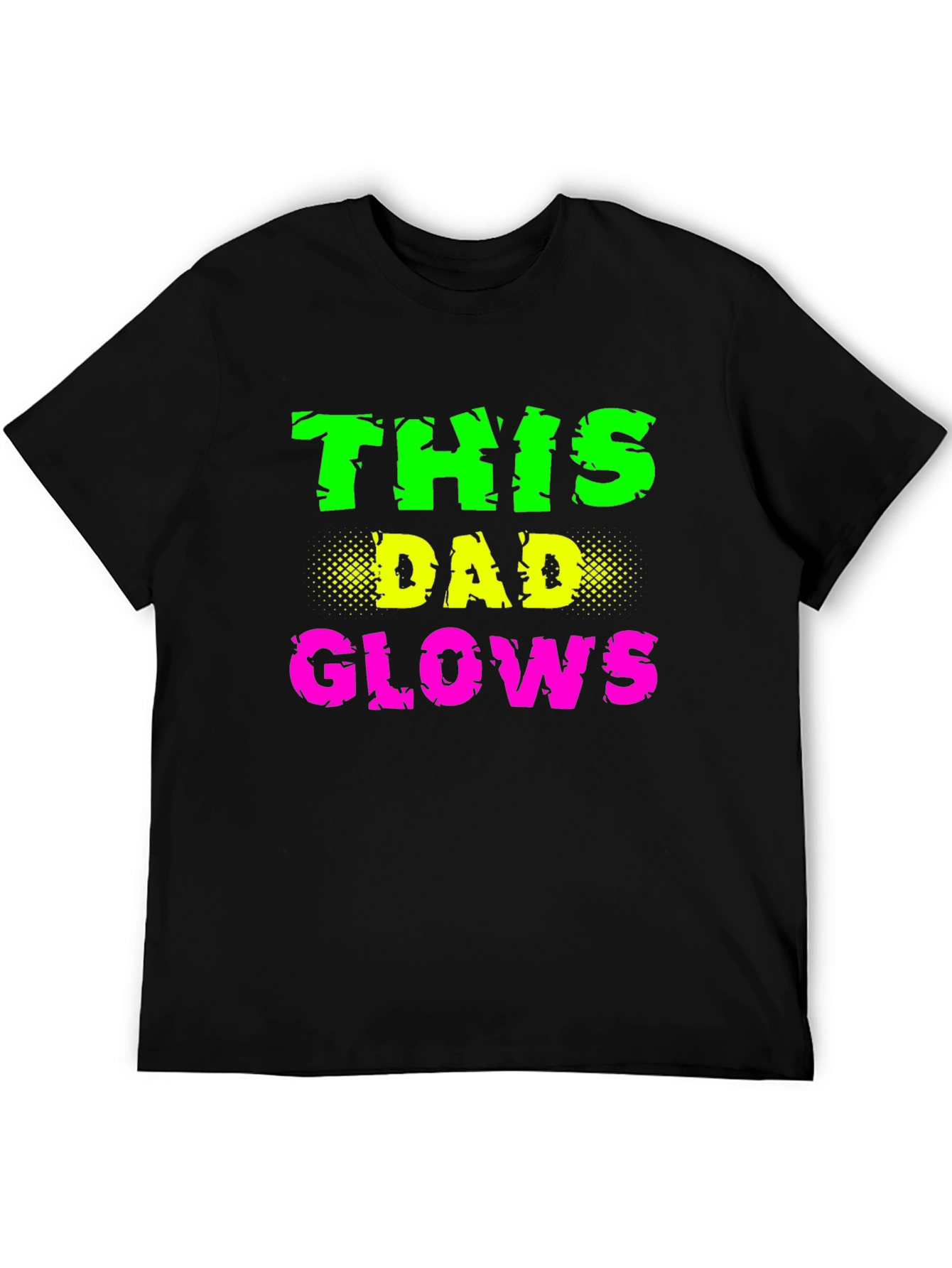 This Dad Glows Black T-Shirt
