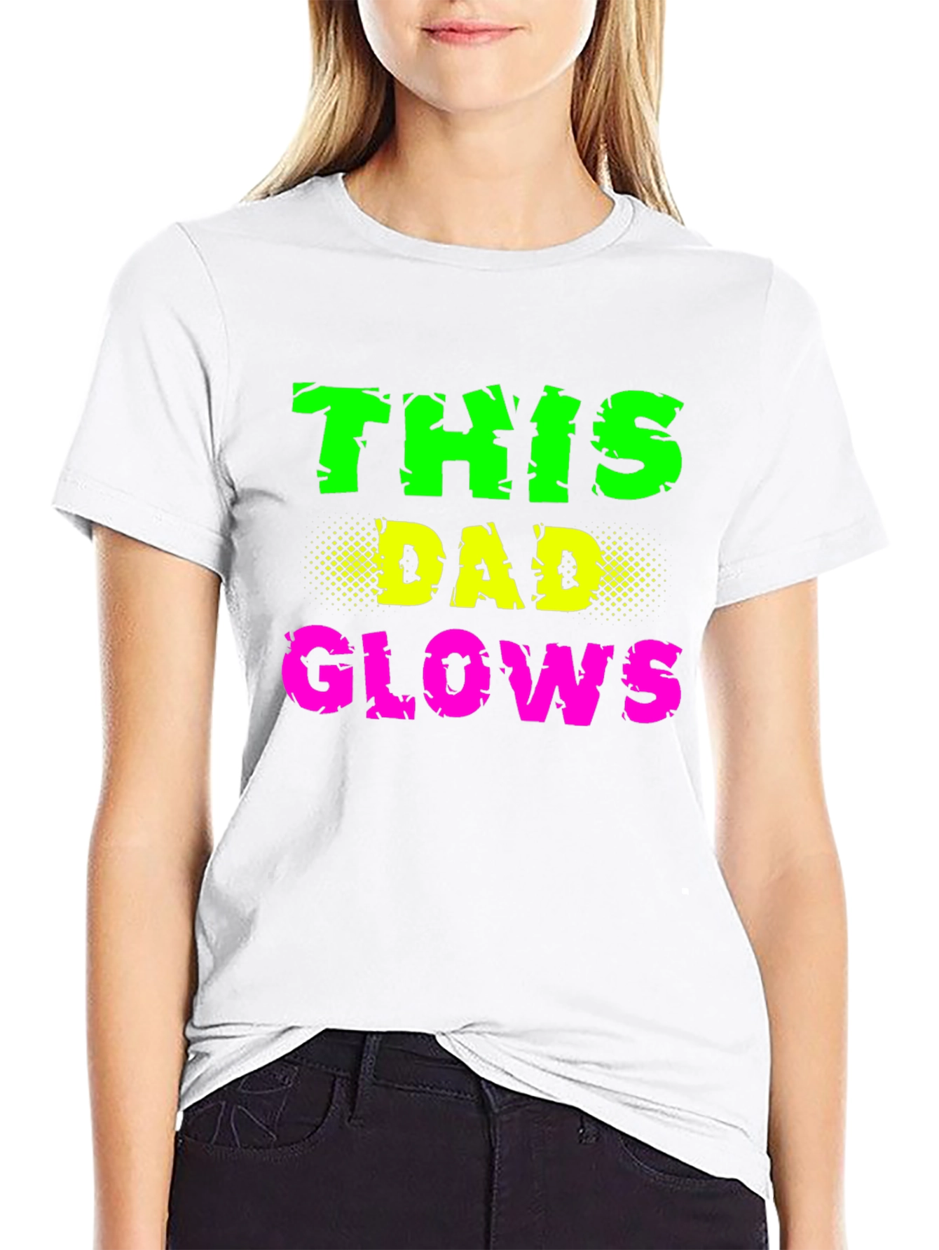 This Dad Glows Black T-Shirt
