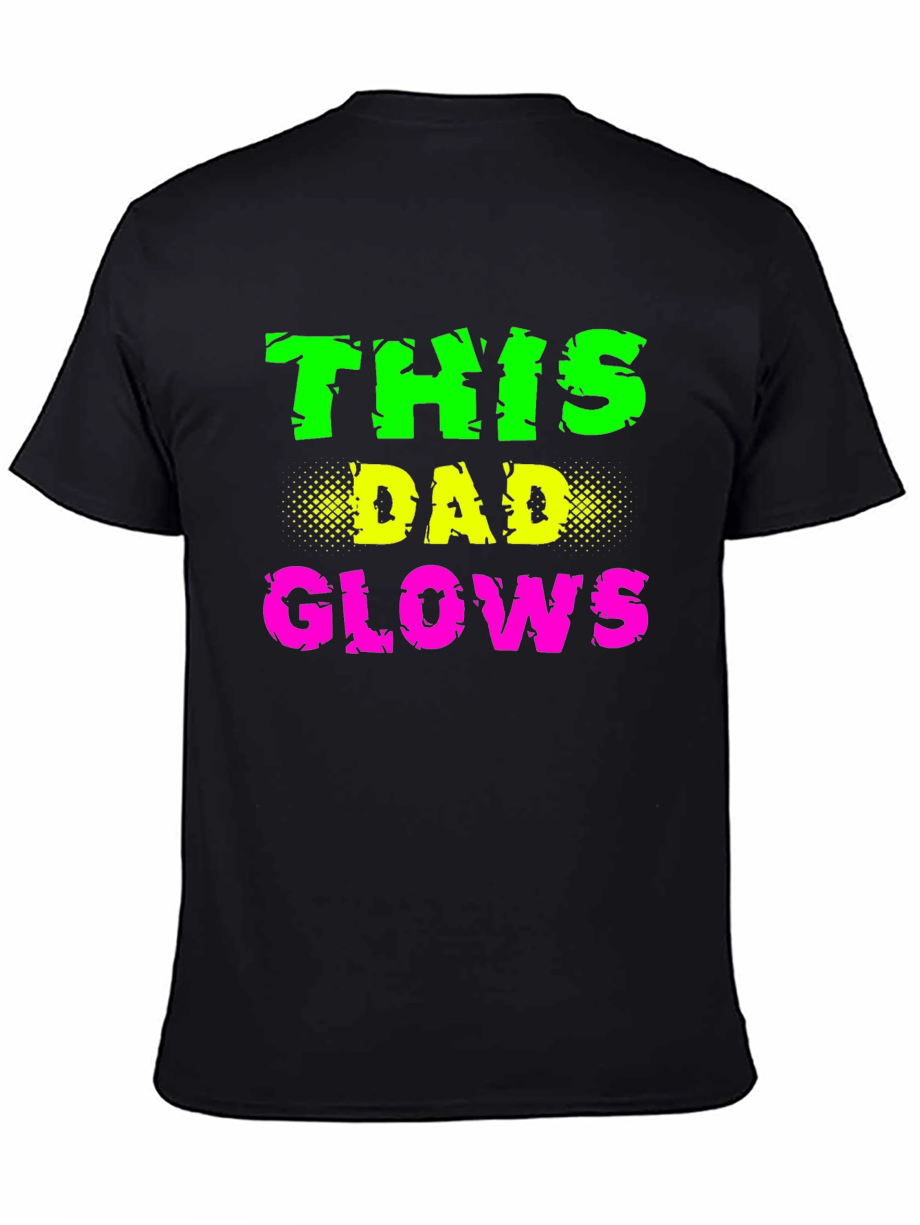 This Dad Glows Black T-Shirt