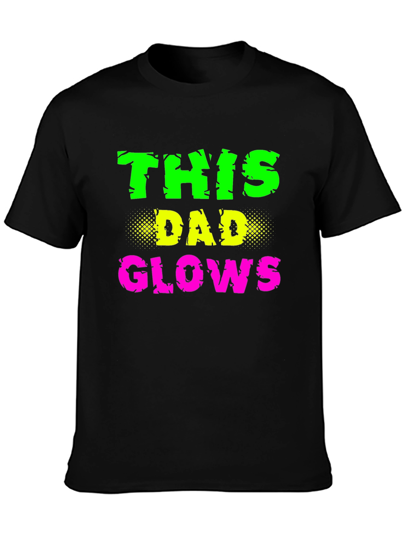 This Dad Glows Black T-Shirt
