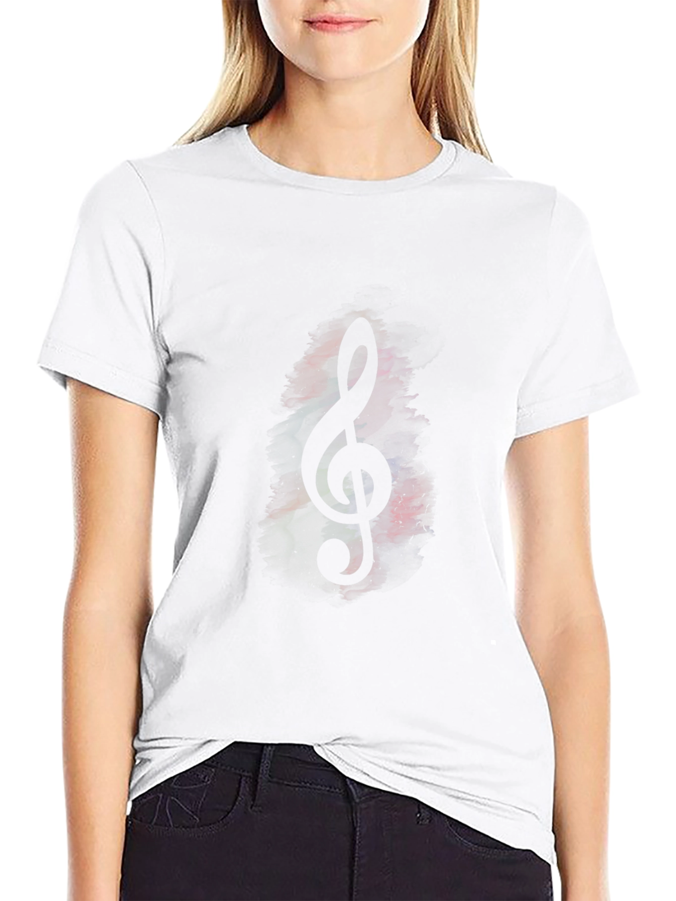 Treble Clef Graphic Tee - Musical Note T-Shirt