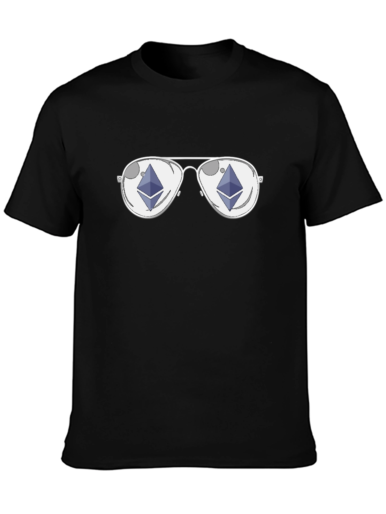 Ethereum Sunglasses Black T-Shirt