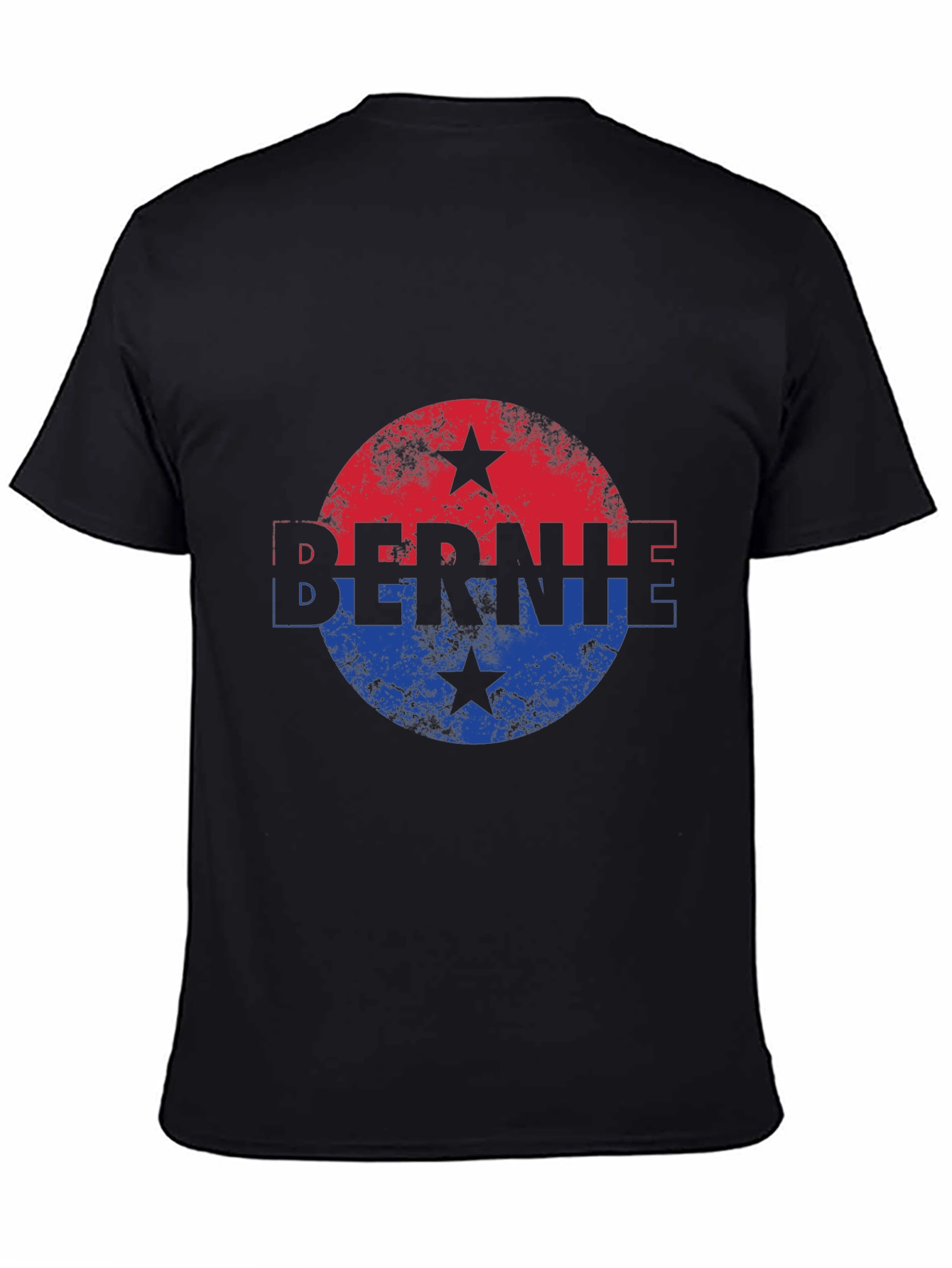 Bernie T-Shirt Political Red & Blue Star Graphic Tee