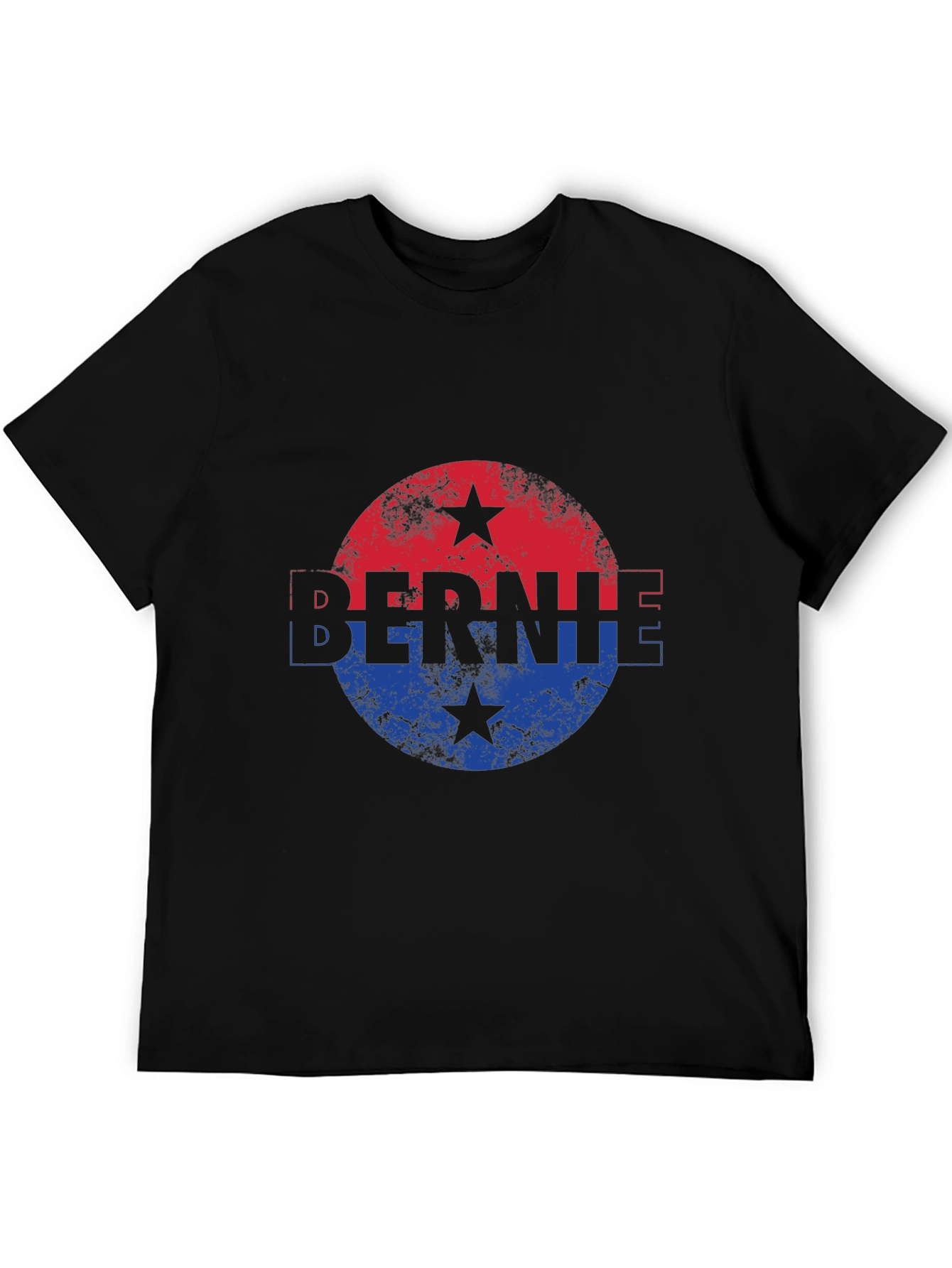 Bernie T-Shirt Political Red & Blue Star Graphic Tee