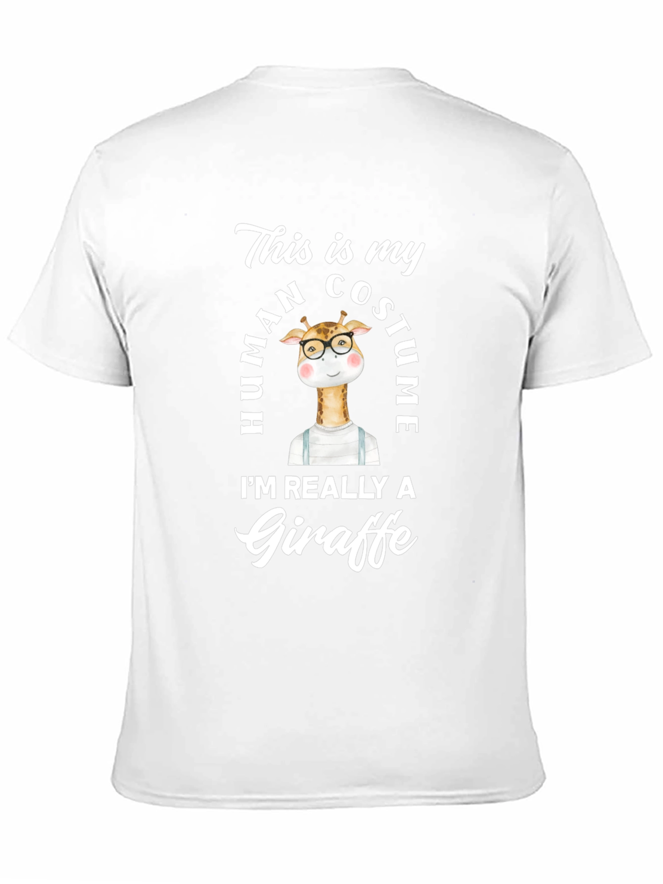 Funny Giraffe Human Costume T-Shirt