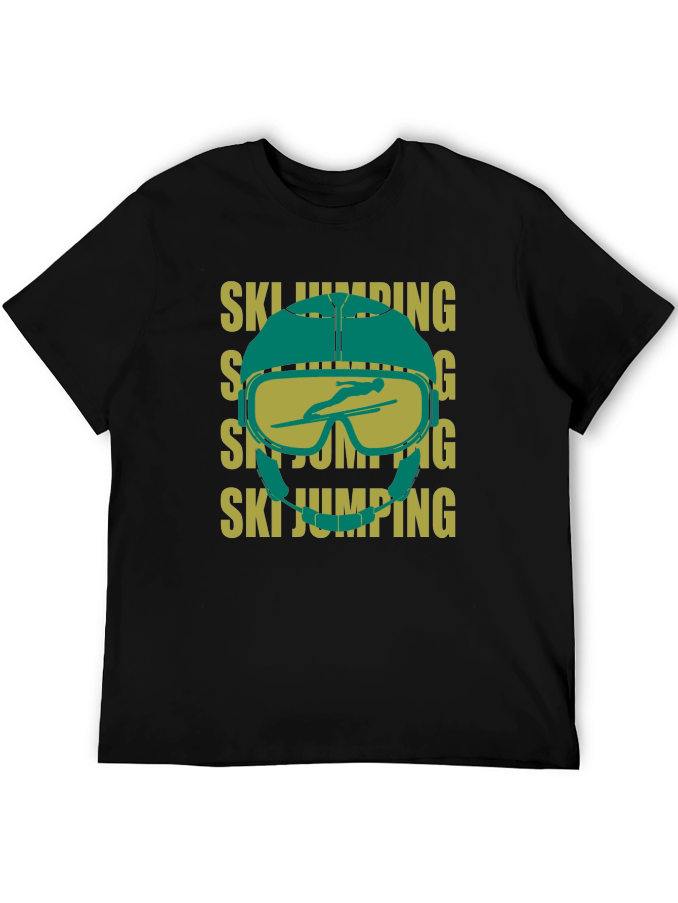 Ski Jumping Helmet Graphic T-Shirt