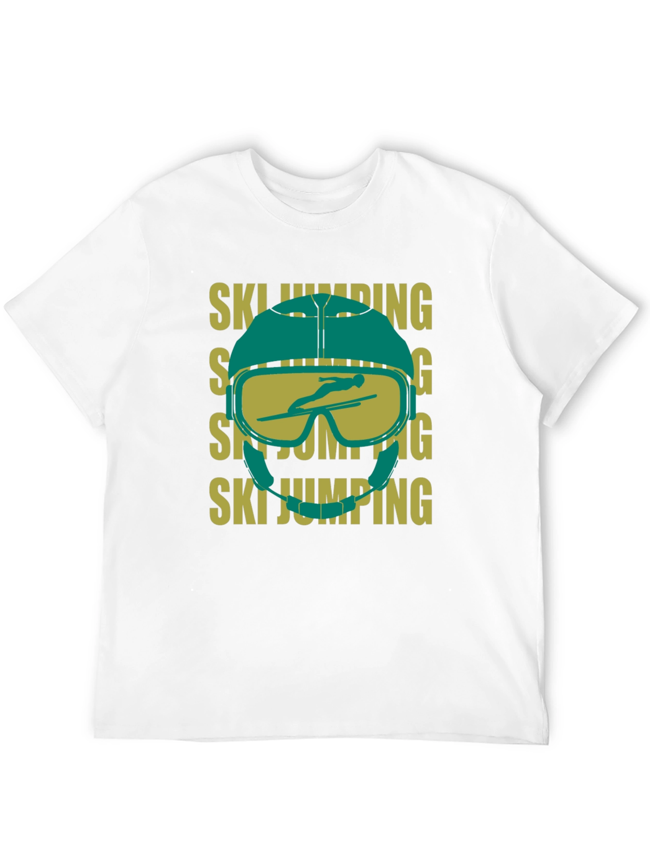 Ski Jumping Helmet Graphic T-Shirt
