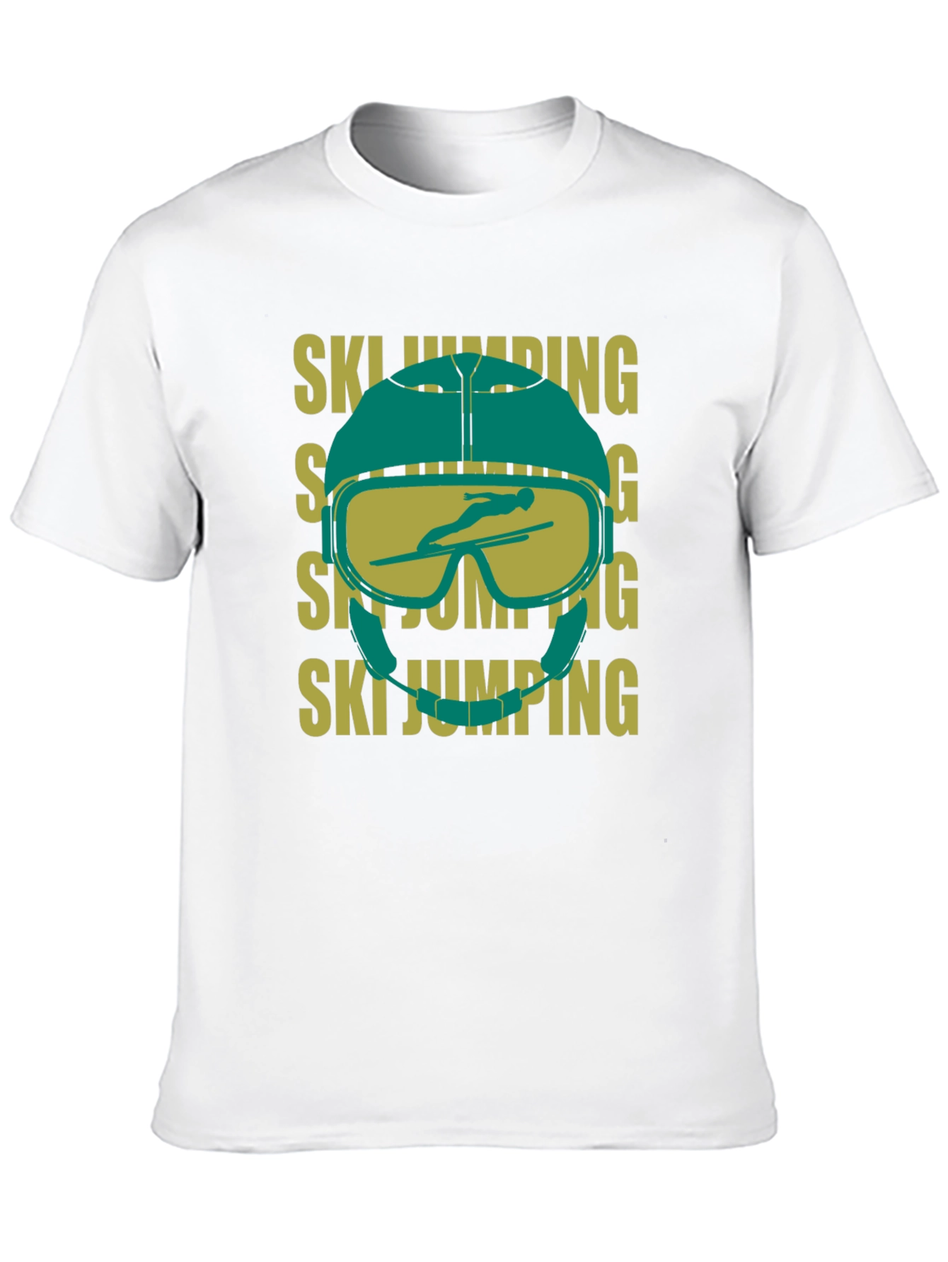 Ski Jumping Helmet Graphic T-Shirt