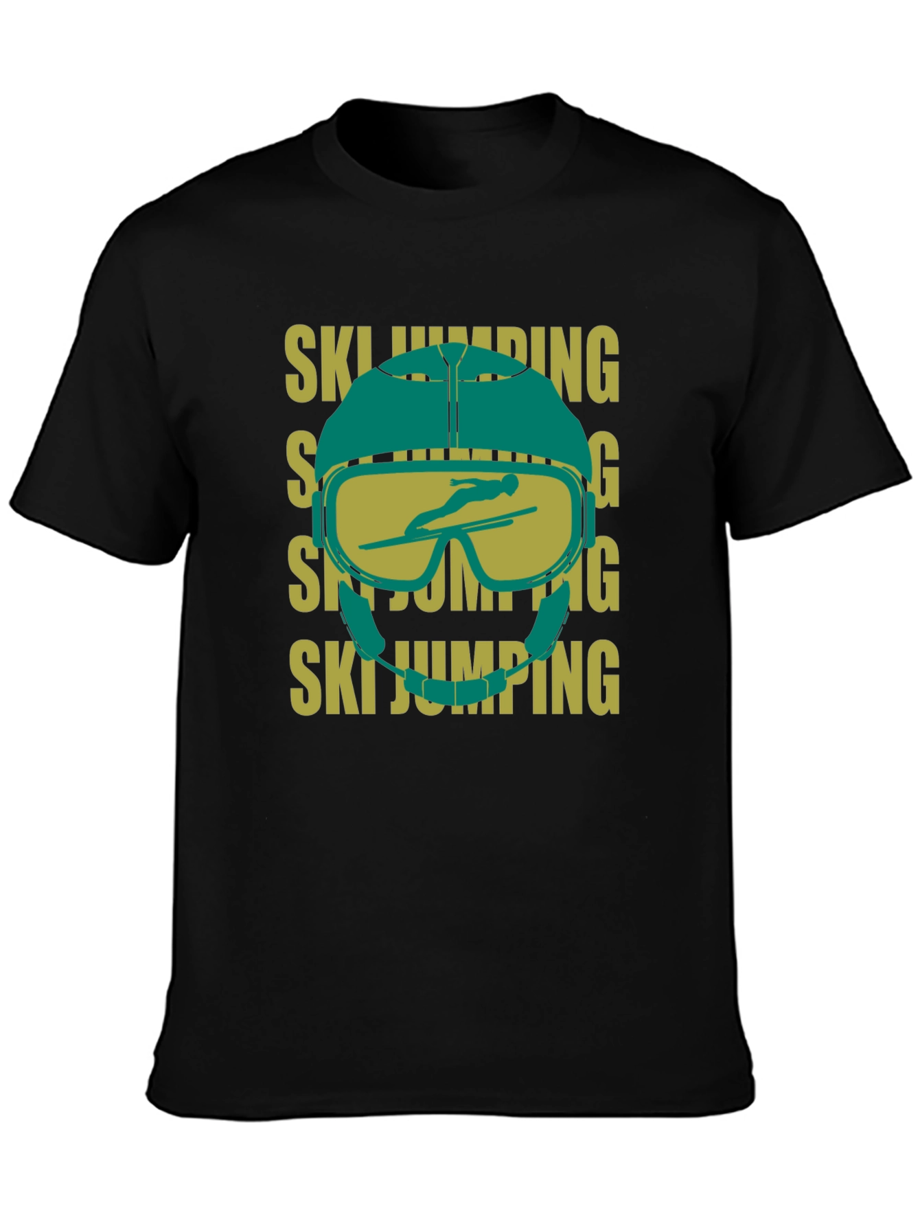 Ski Jumping Helmet Graphic T-Shirt