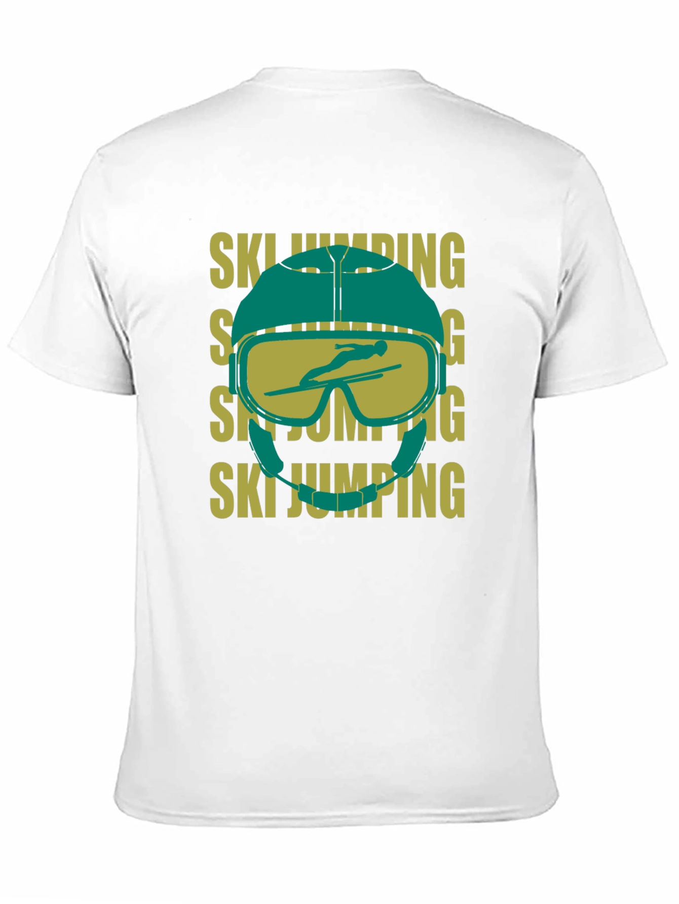 Ski Jumping Helmet Graphic T-Shirt