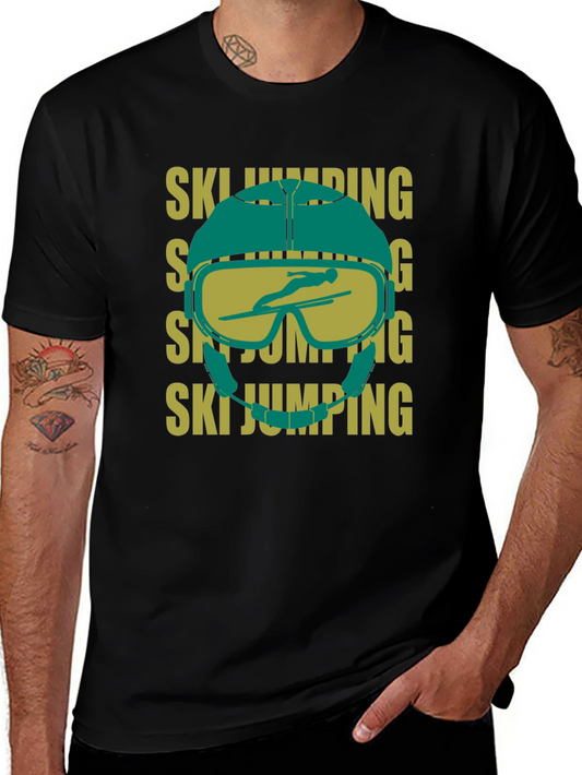 Ski Jumping Helmet Graphic T-Shirt