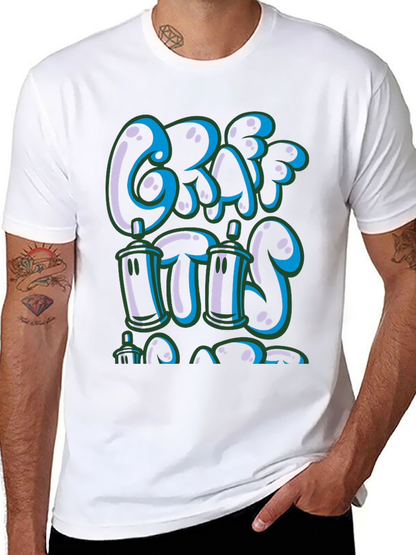 Graffiti Style Graphic Tee - Street Art Design