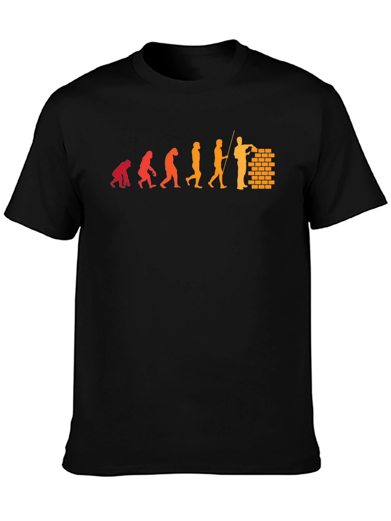 Evolution of a Bricklayer Graphic T-Shirt