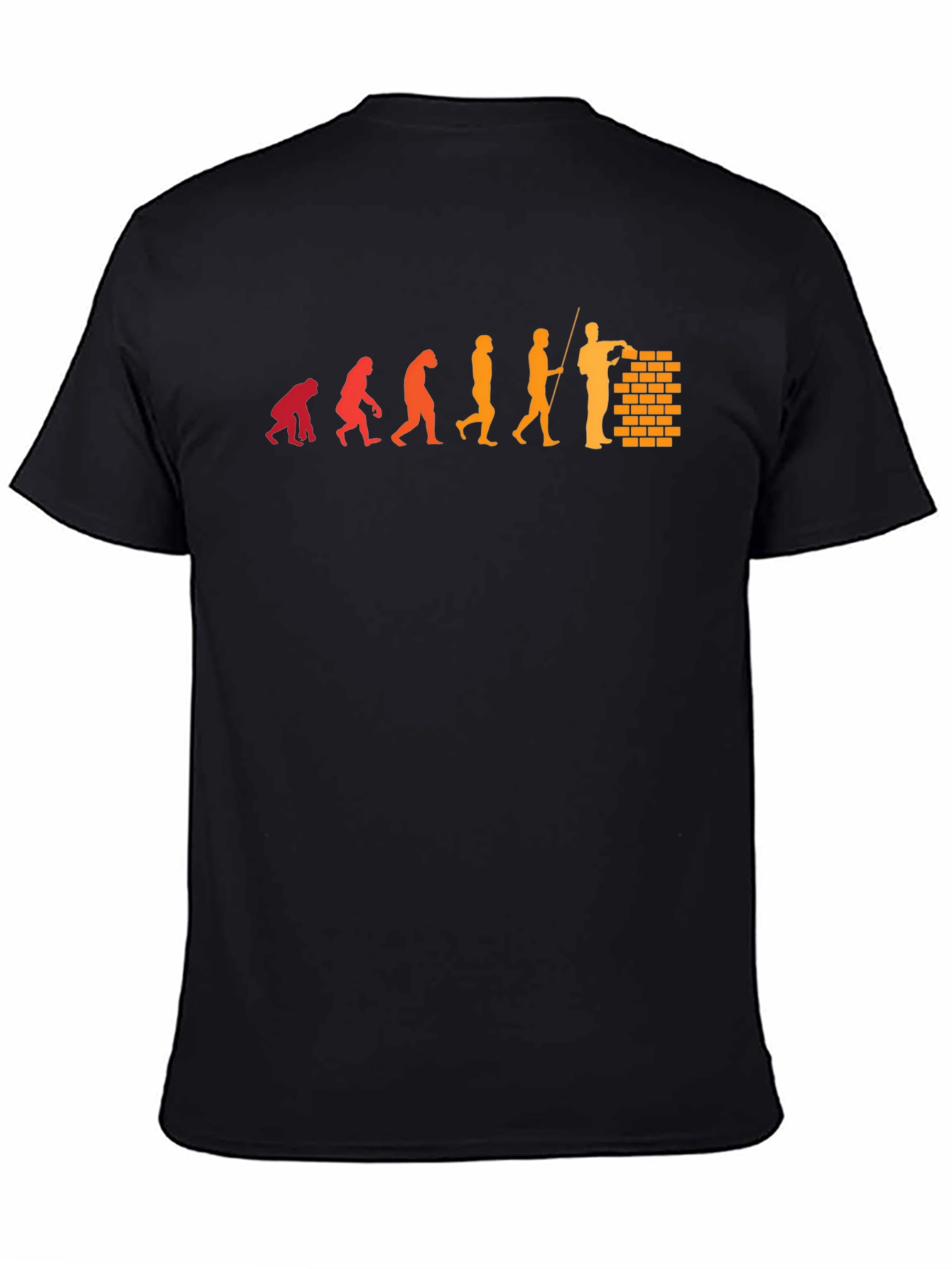 Evolution of a Bricklayer Graphic T-Shirt