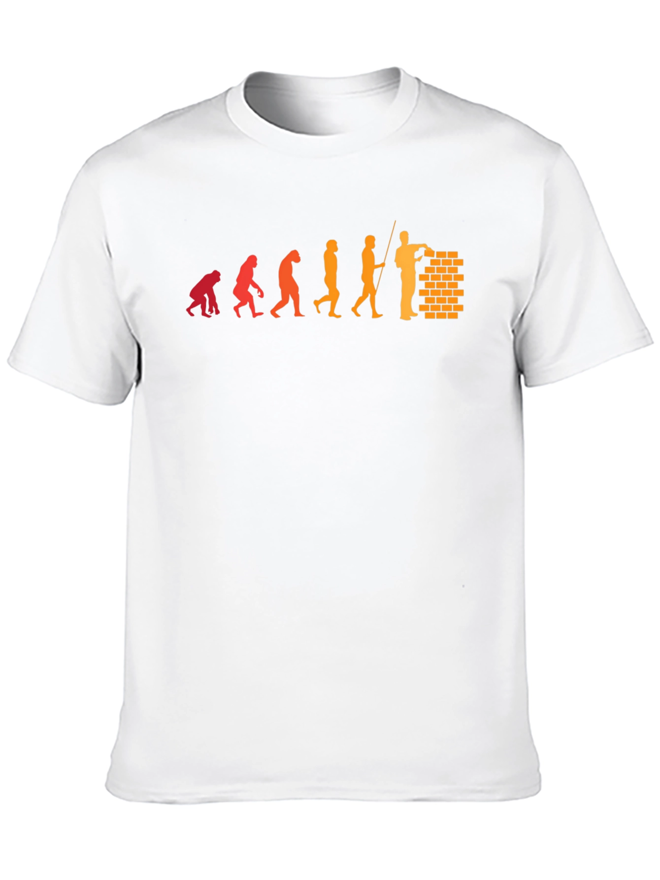 Evolution of a Bricklayer Graphic T-Shirt