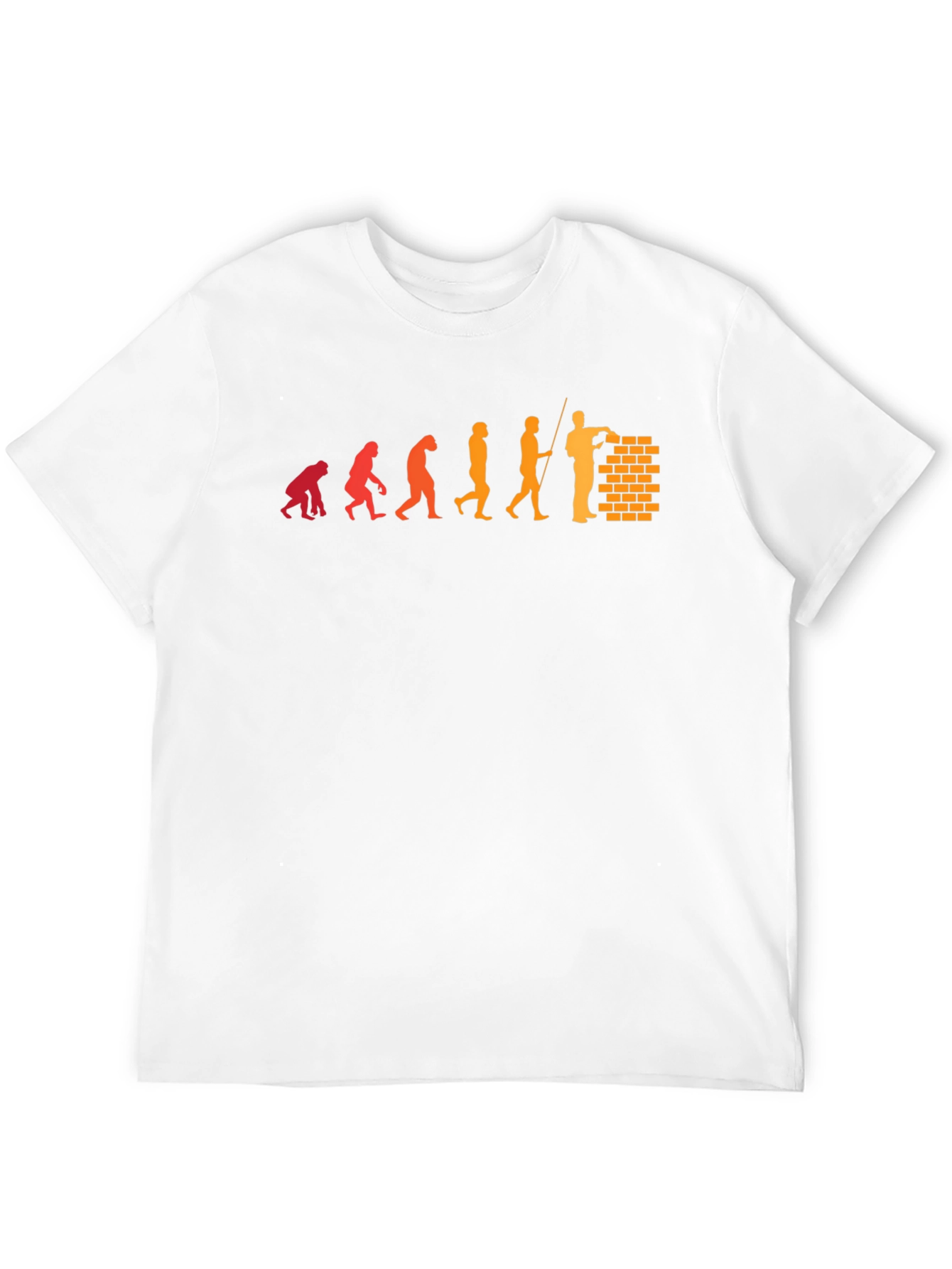Evolution of a Bricklayer Graphic T-Shirt