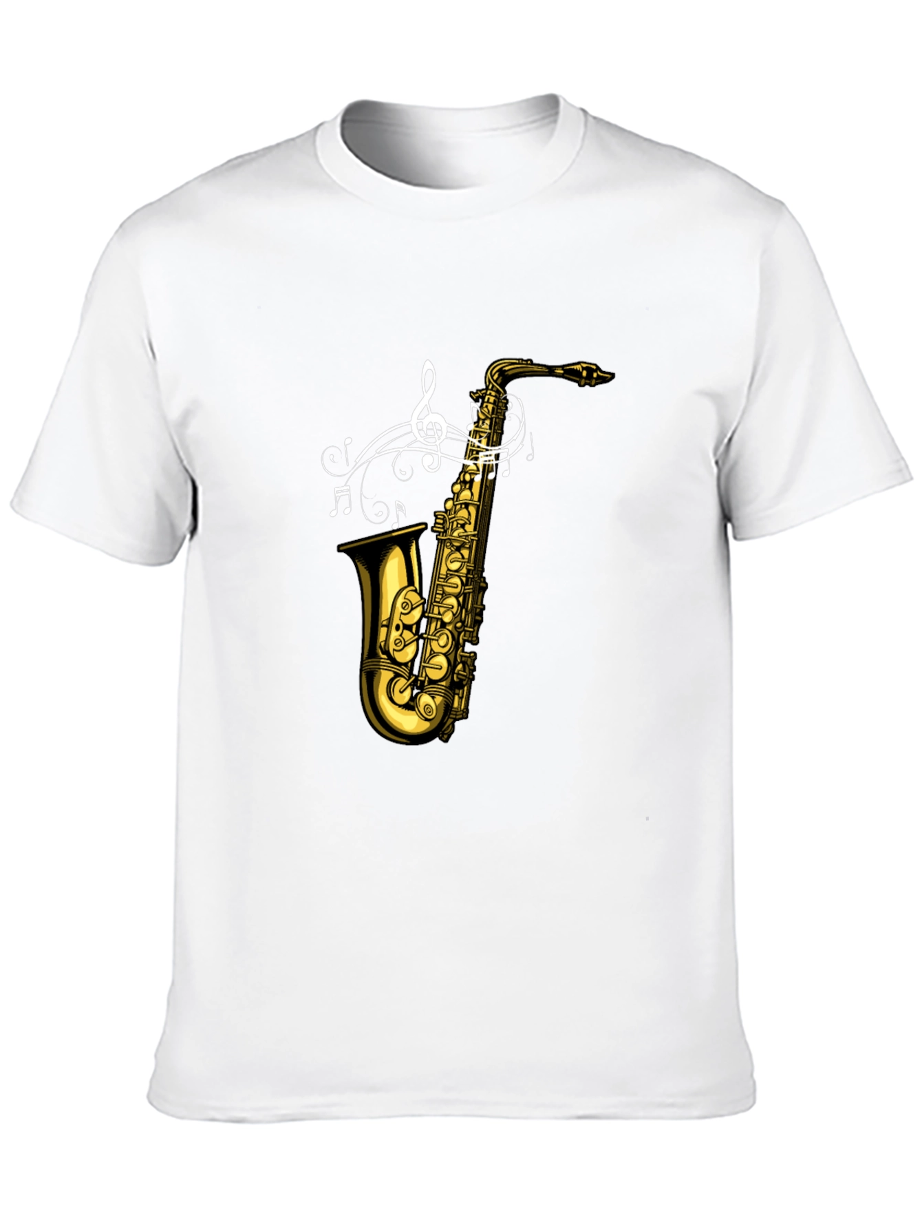Saxophone Music T-Shirt - Black Graphic Tee